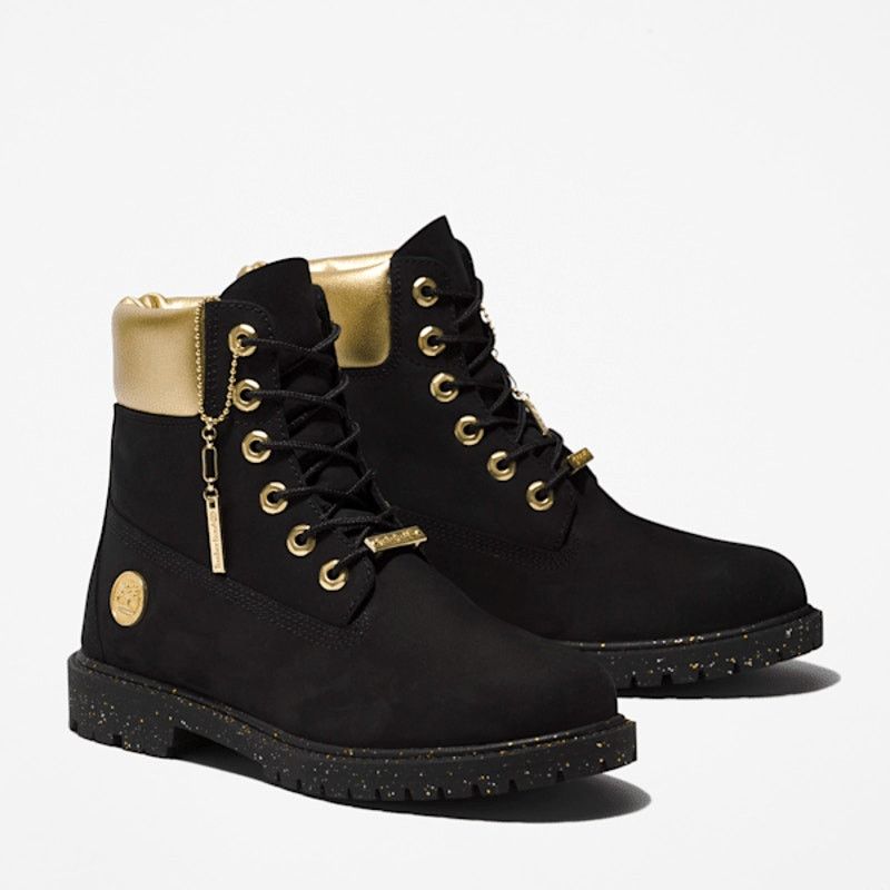 Timberland Timberland Heritage 6 In Black Gold Womens Size 6 Size US 6 / IT 36 - 1 Thumbnail