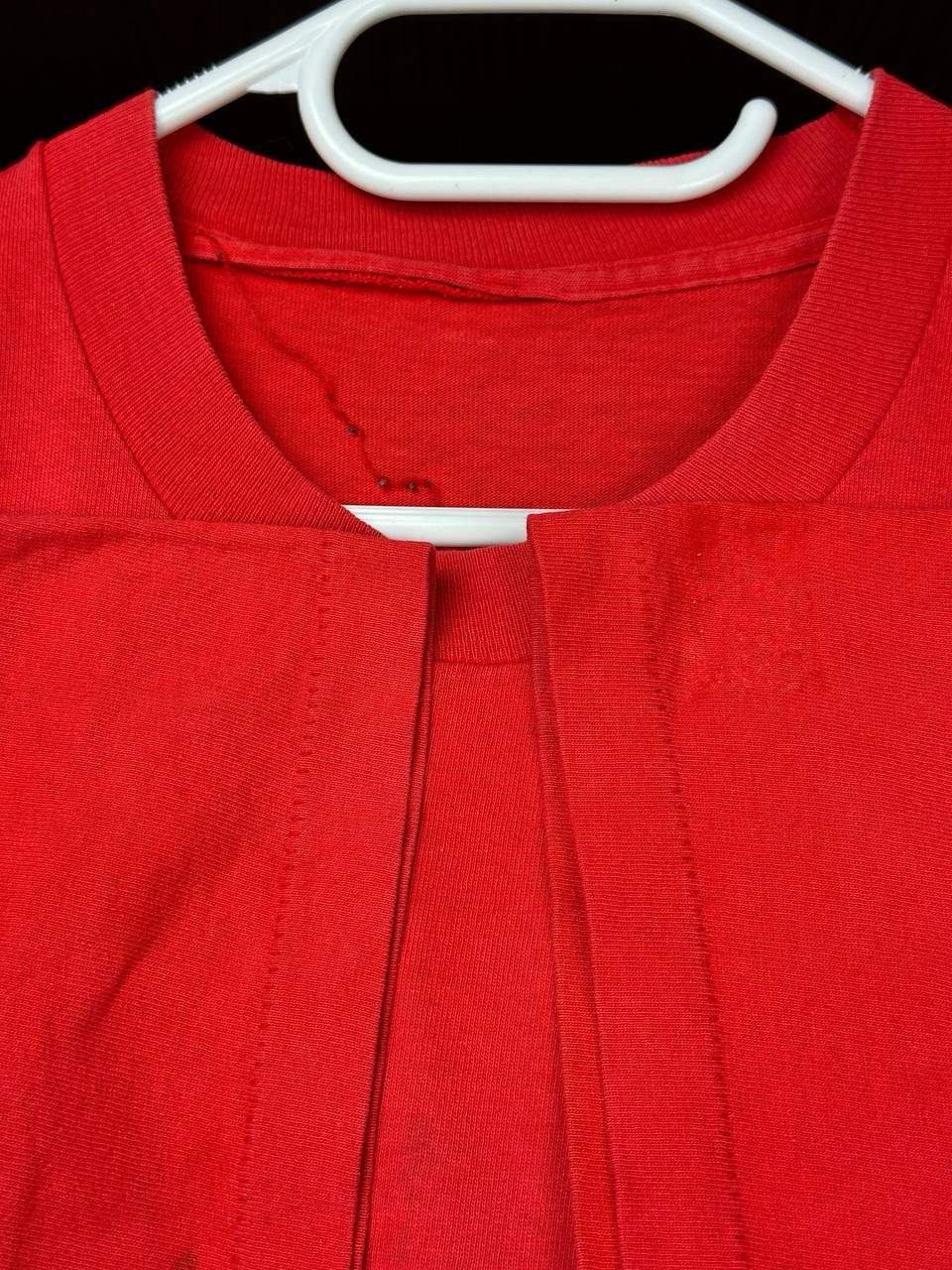 Unsound Rags × Vintage Vintage Single Stitch 90s Red Blank XL Tee Size US XL / EU 56 / 4 - 4 Thumbnail