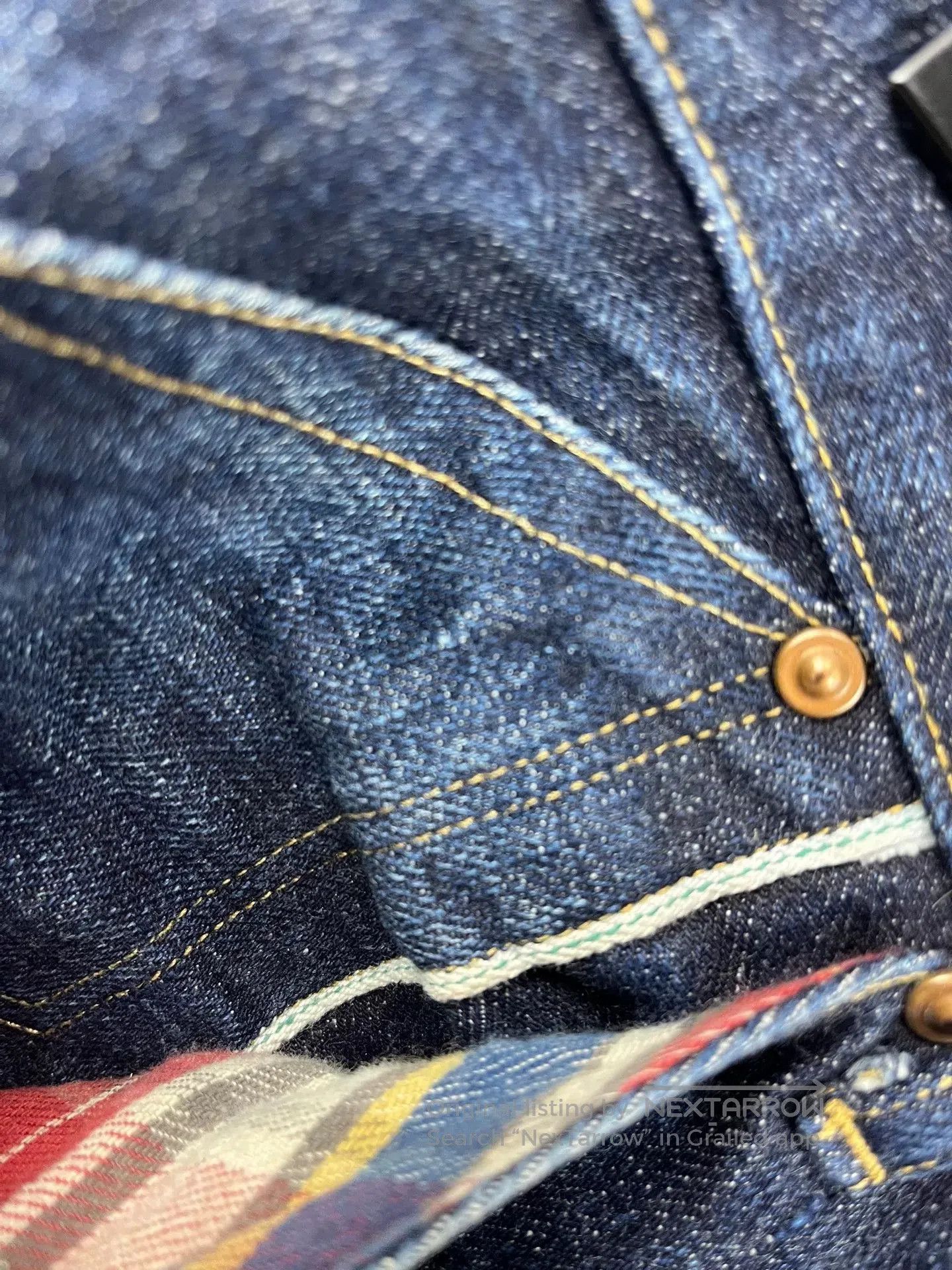 Stevenson Overall Co. STEVENSON OVERALL Co 12oz Raw Denim Jeans. Size US 30 / EU 46 - 4 Thumbnail