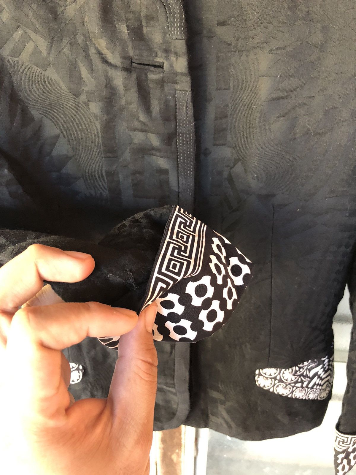 Versace Gianni Versace Couture Silk Cotton Jacquard Print Jacket Size S / US 4 / IT 40 - 5 Thumbnail