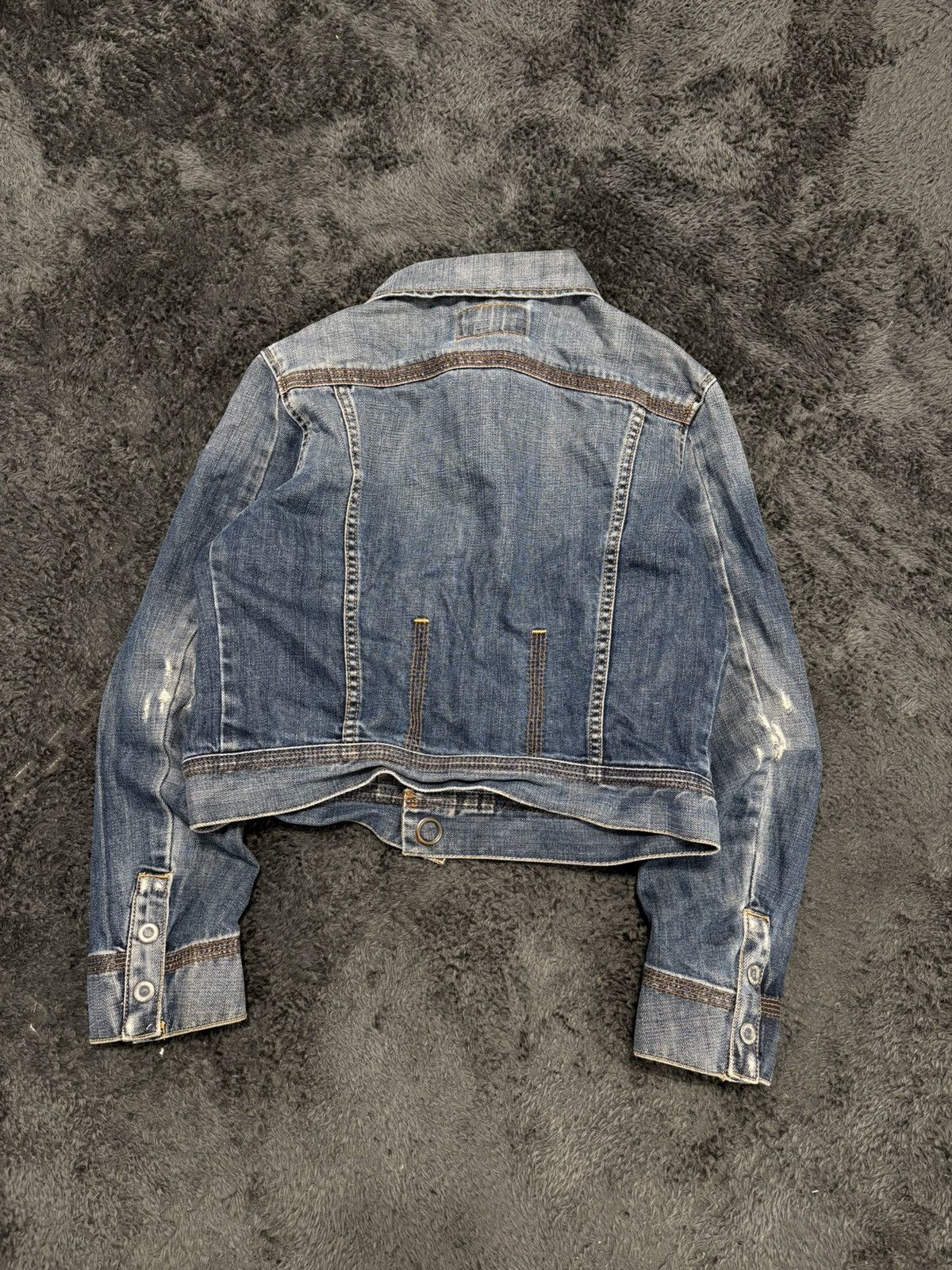 Levi's Vintage Clothing RARE Vintage Levis Cropped Style Y2K Denim Jacket Size S / US 4 / IT 40 - 9 Thumbnail