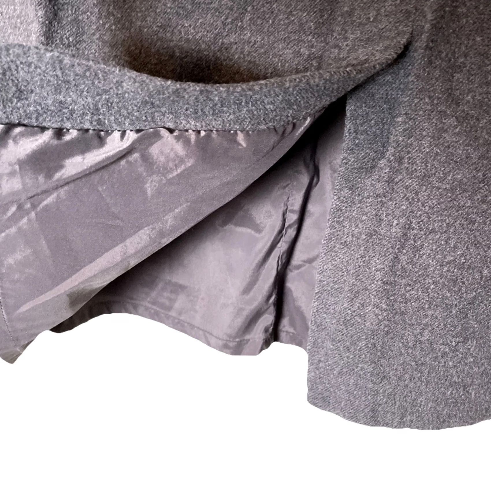 Vintage VINTAGE L.L.Bean Skirt Womens Midi Gray Flannel Lined Preppy Classic Fit Straight 10 Reg Size 32" / US 10 / IT 46 - 5 Thumbnail