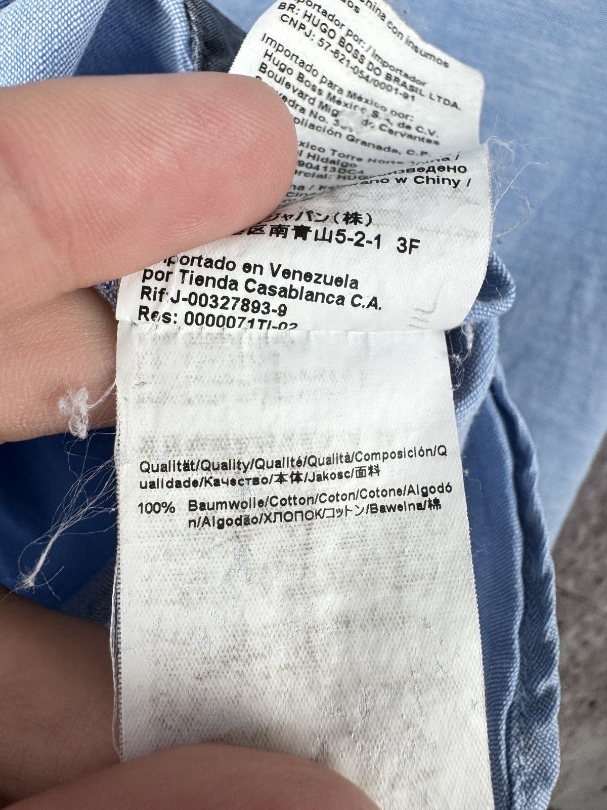 Hugo Boss Hugo Boss Light Blue Short Sleeve Button-Up Shirt Large Size US L / EU 52-54 / 3 - 9 Thumbnail