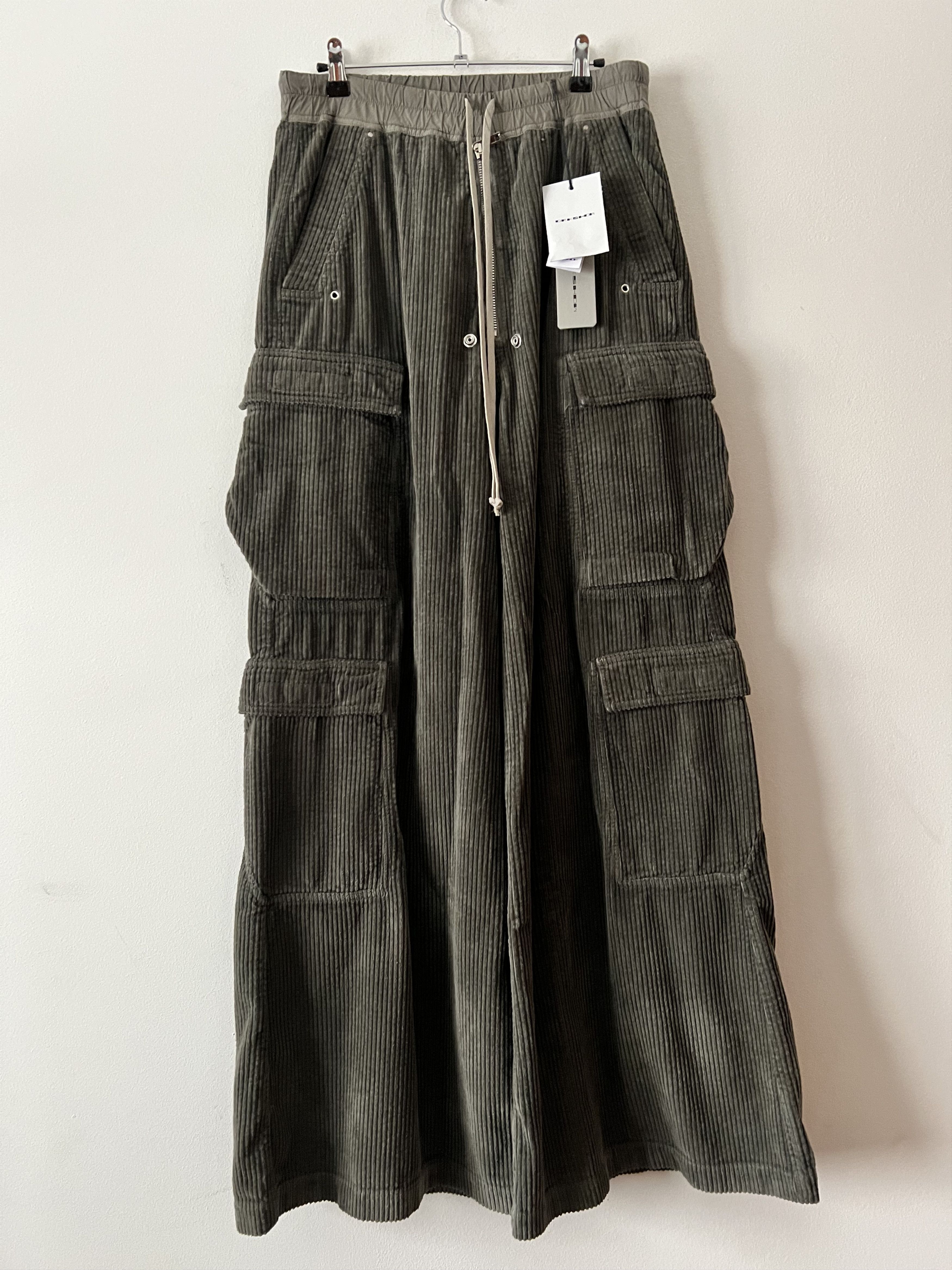 Rick Owens Drkshdw BNWT Double Jumbo Cargo Belas Corduroy Size US 30 / EU 46 - 5 Thumbnail