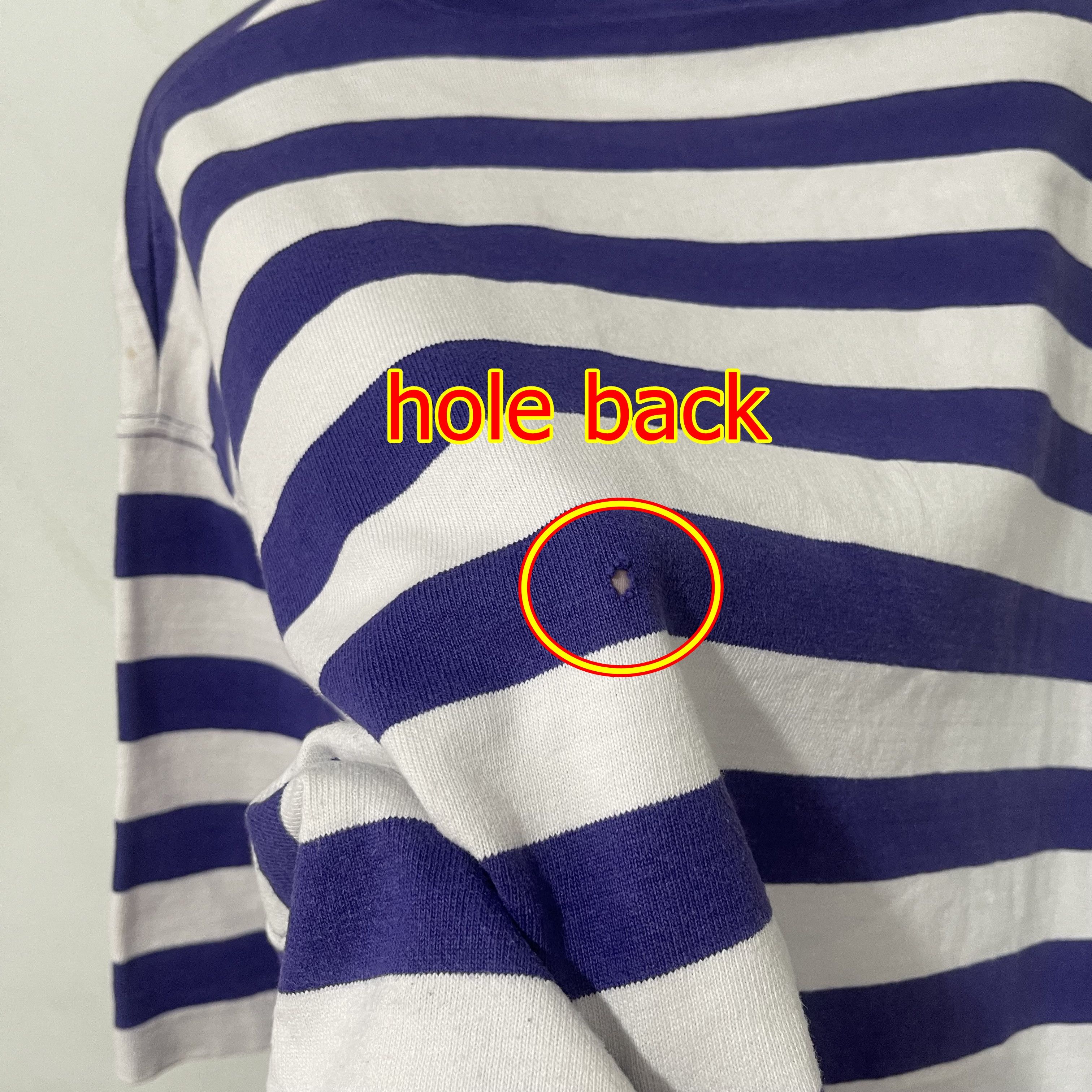 Vintage Vintage 90s Striped T-Shirt Size US L / EU 52-54 / 3 - 12 Thumbnail