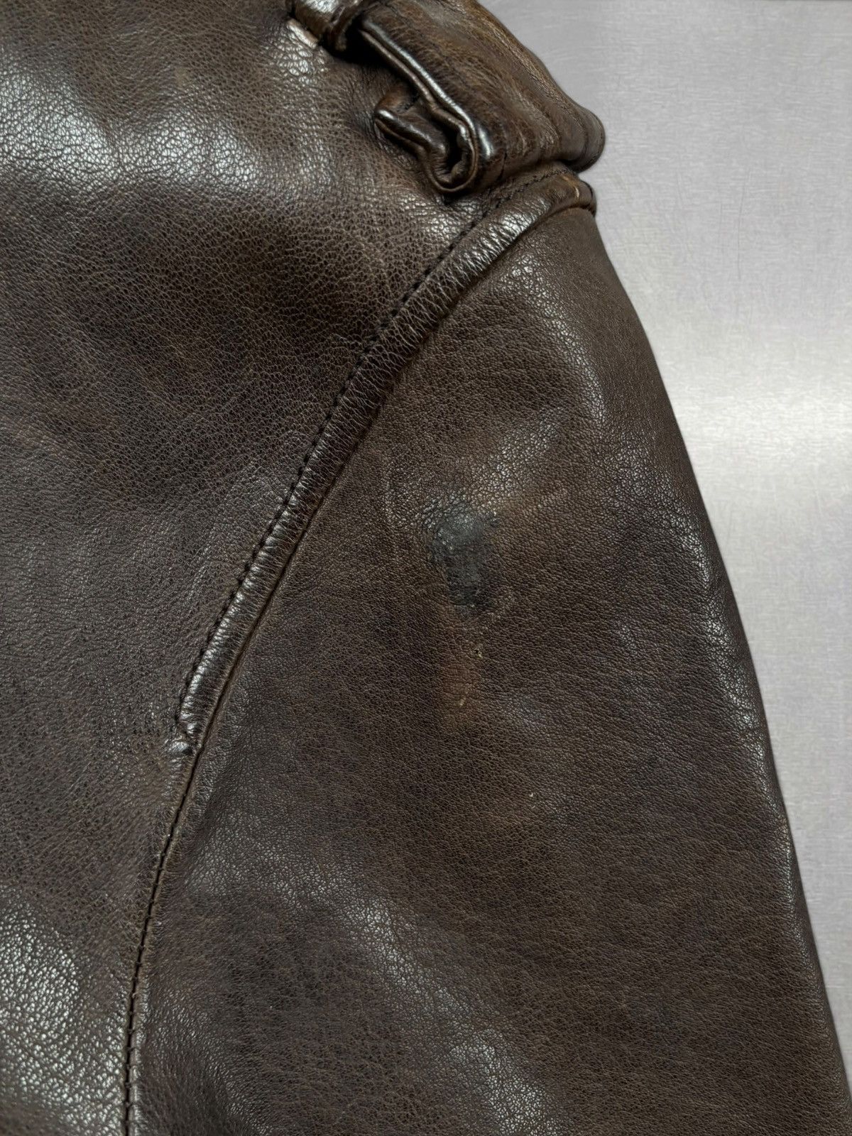 Neil Barrett Neil Barrett leather trench coat in dark brown Size US M / EU 48-50 / 2 - 15 Thumbnail