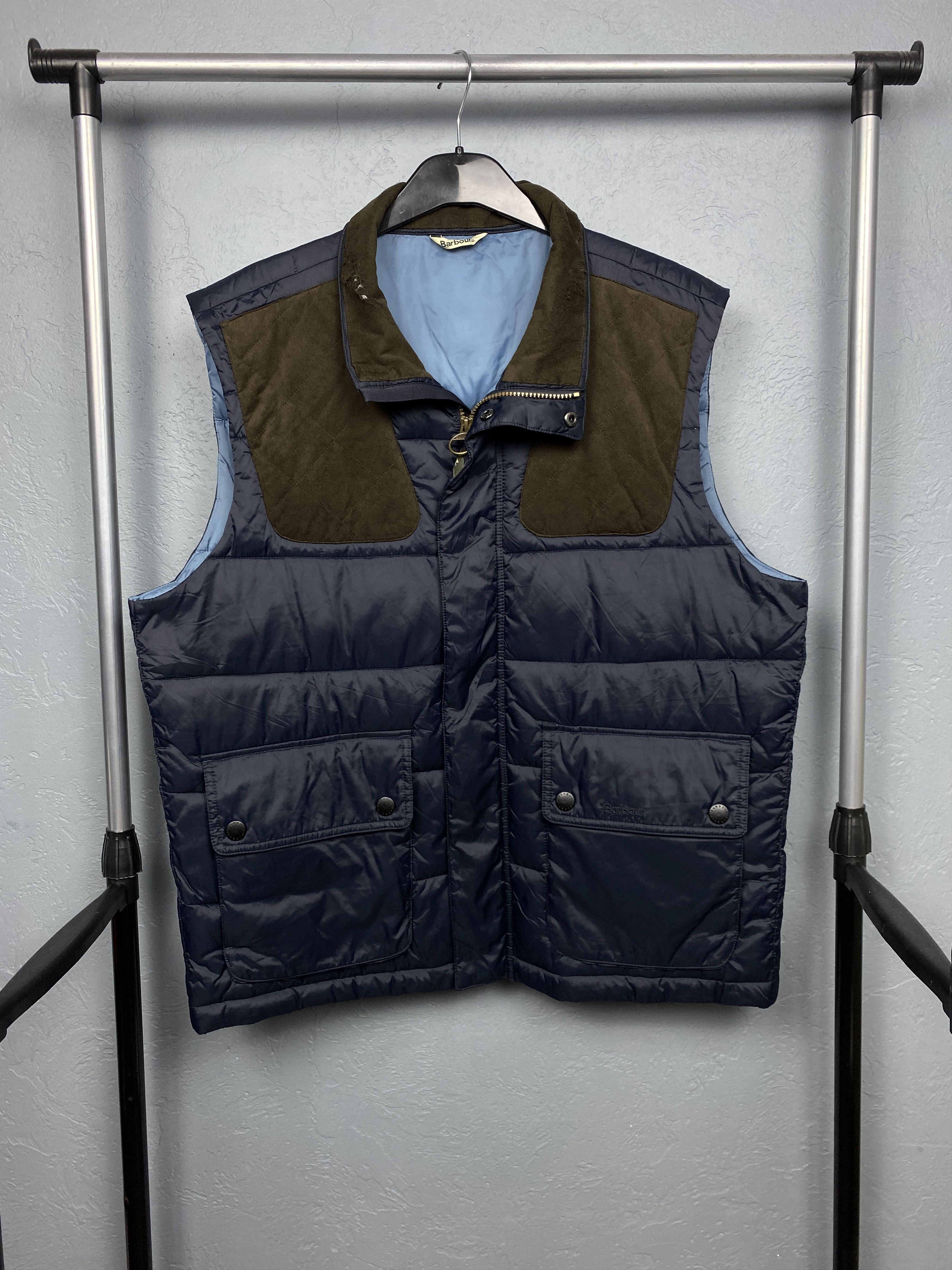 Barbour Barbour Vintage Mens Colwarmth Nylon Puffer Vest Size US XL / EU 56 / 4 - 1 Thumbnail