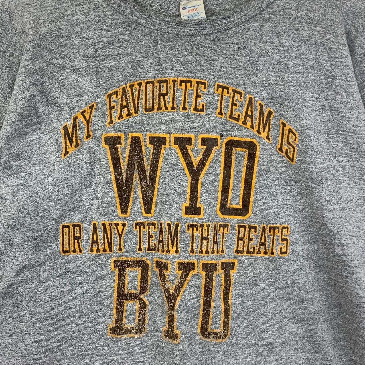 Champion Vintage CHAMPION x UNIVERSITY WYOMING Tee Shirt Top Size L / US 10 / IT 46 - 5 Thumbnail