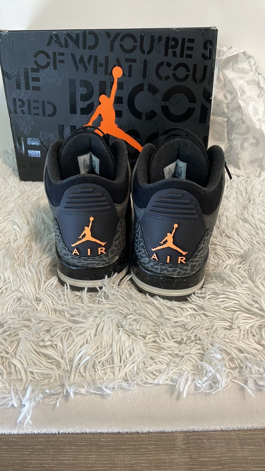 Jordan Brand 2023 Nike Air Jordan 3 Retro Fear Pack single Size US 10 / EU 43 - 5 Thumbnail