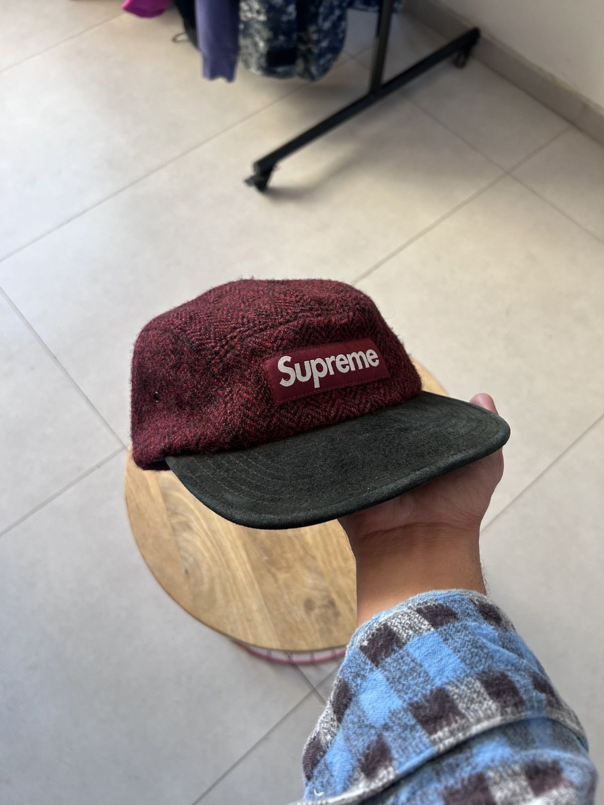 Supreme Supreme FW2012 Harey Tweed Herringbone Camp Cap Size ONE SIZE - 1 Thumbnail