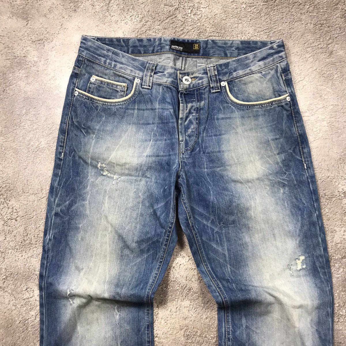 Vintage Vintage Y2K Distressed Baggy Jeans Thrashed Grunge Logo 34 Size US 34 / EU 50 - 2 Thumbnail