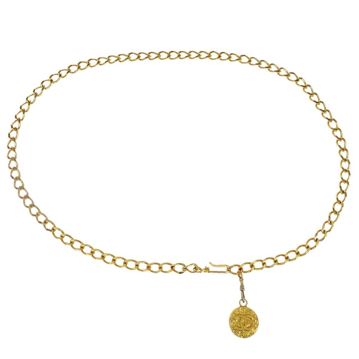 Chanel Chanel Vintage Medallion Chain Belt Metal Size ONE SIZE - 1 Thumbnail