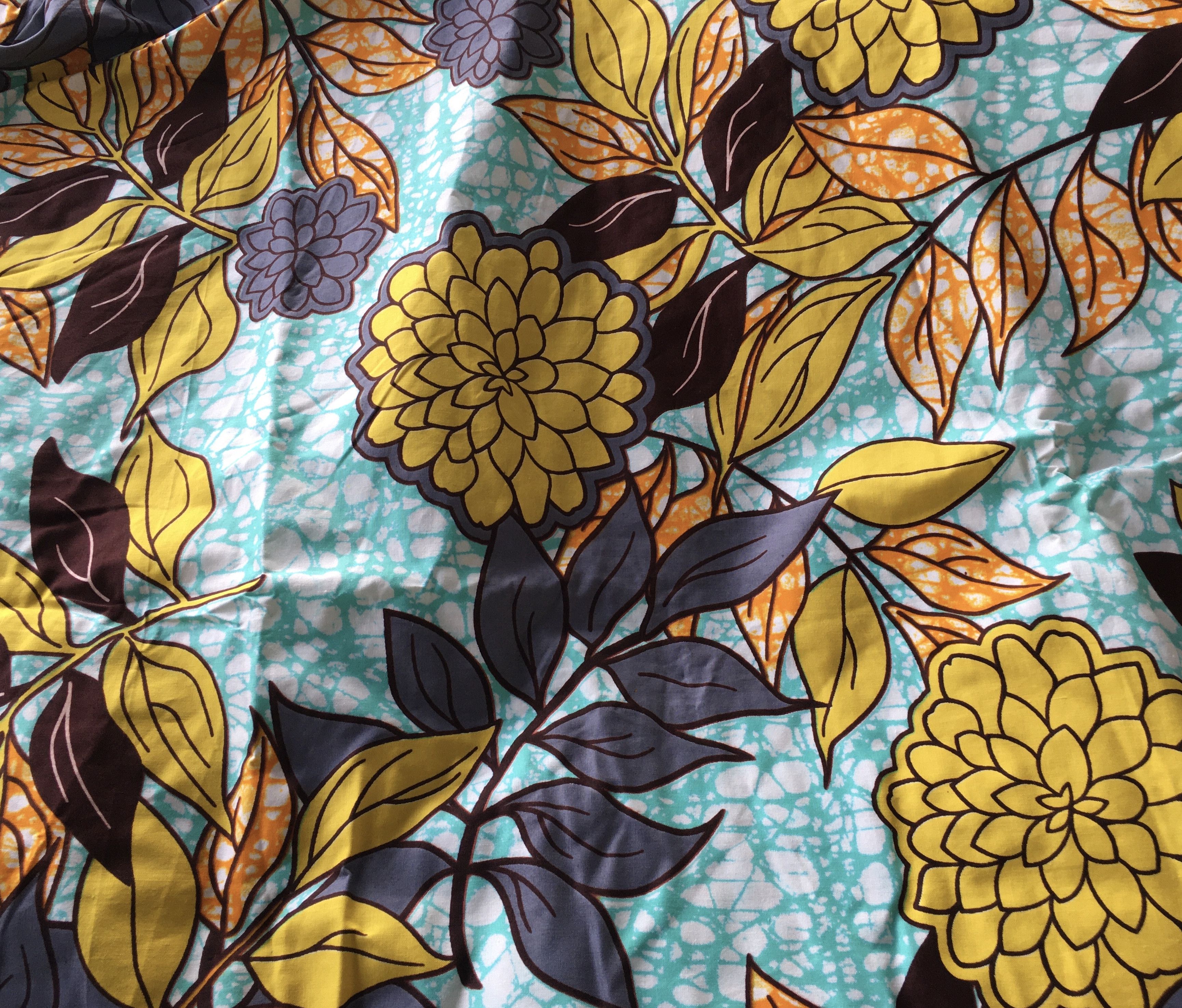 Other African Wax Print Cotton Deep V Neck Short Sleeves Dress Size S / US 4 / IT 40 - 4 Thumbnail