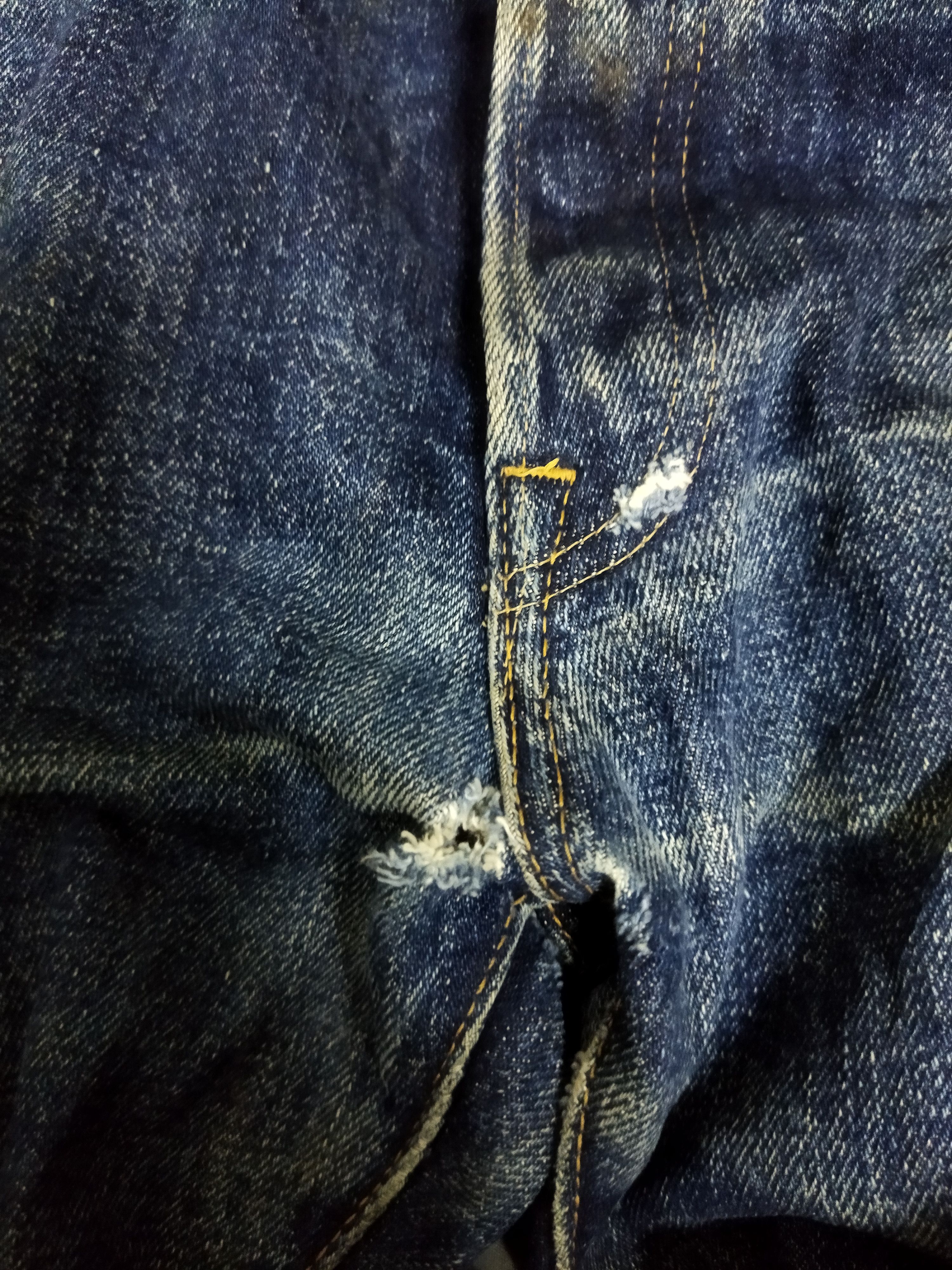 Denime Distressed Denime Selvedge Jeans Size US 36 / EU 52 - 8 Thumbnail