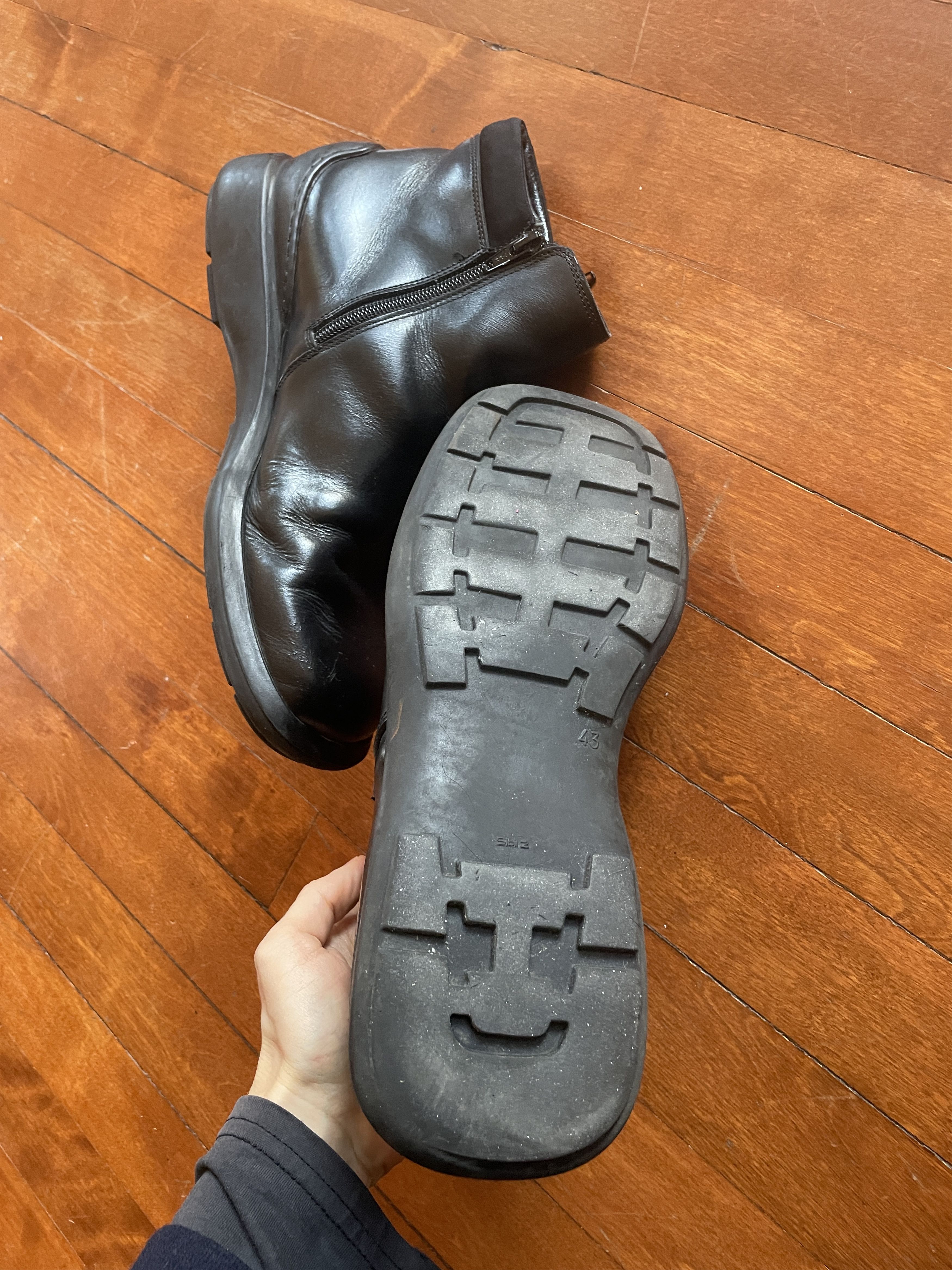 Other THE MAN Black Square Toe Leather Shoes Size US 9.5 / EU 42-43 - 4 Thumbnail