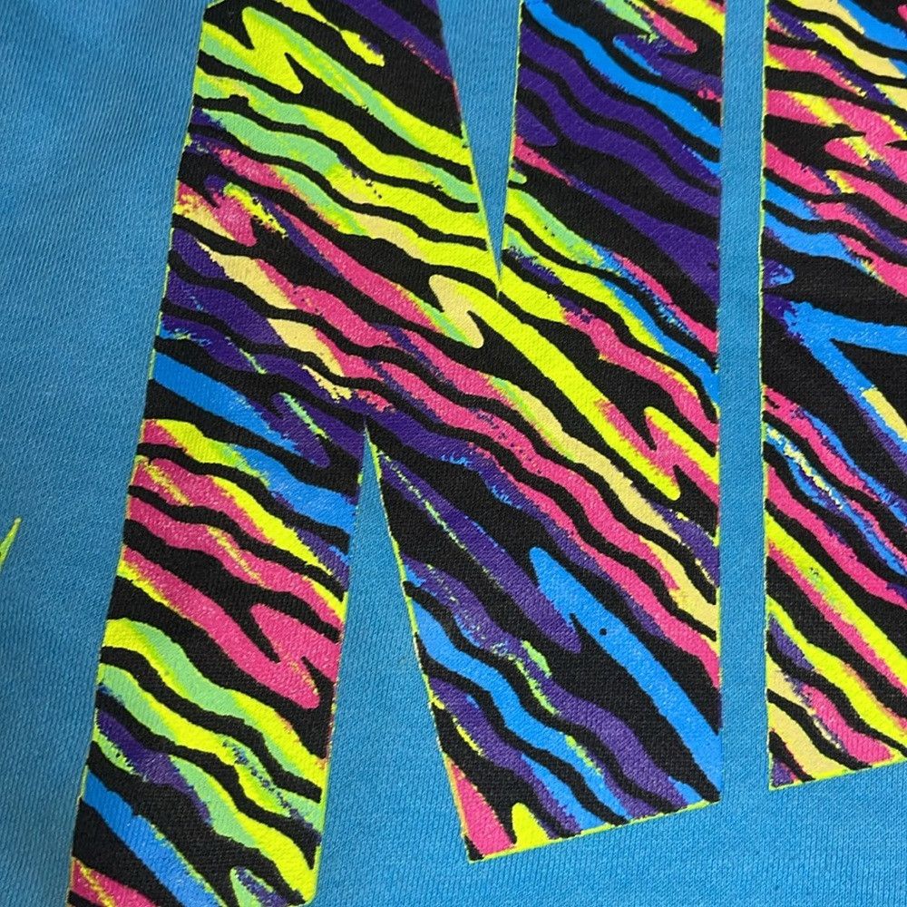Nike Nike Big Logo Turquoise Vintage Rainbow Striped Swoosh Swea Size US XXL / EU 58 / 5 - 5 Thumbnail