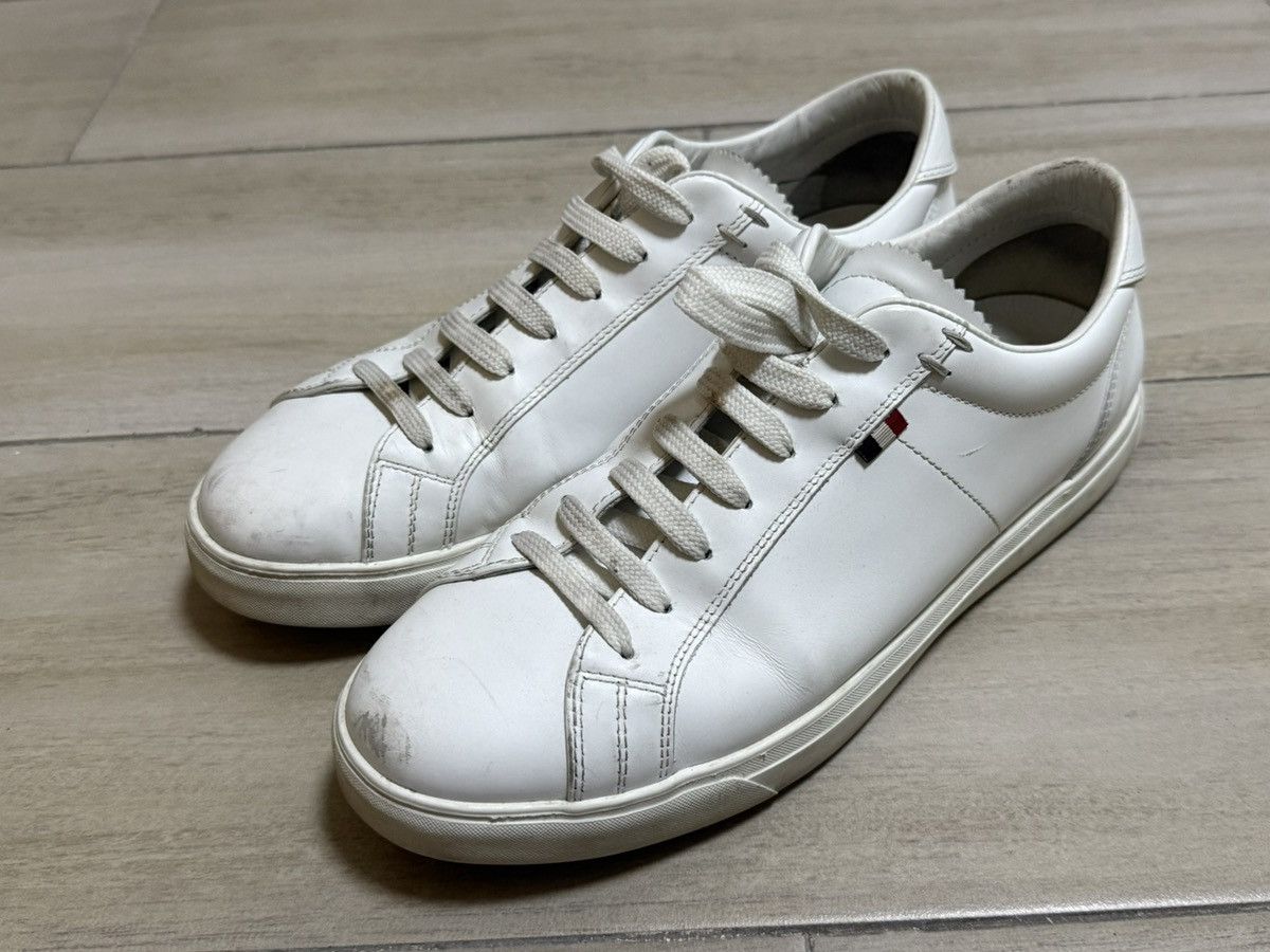 Moncler Moncler Low Top Leather Sneakers White Size 41 Size US 9 / EU 42 - 3 Thumbnail