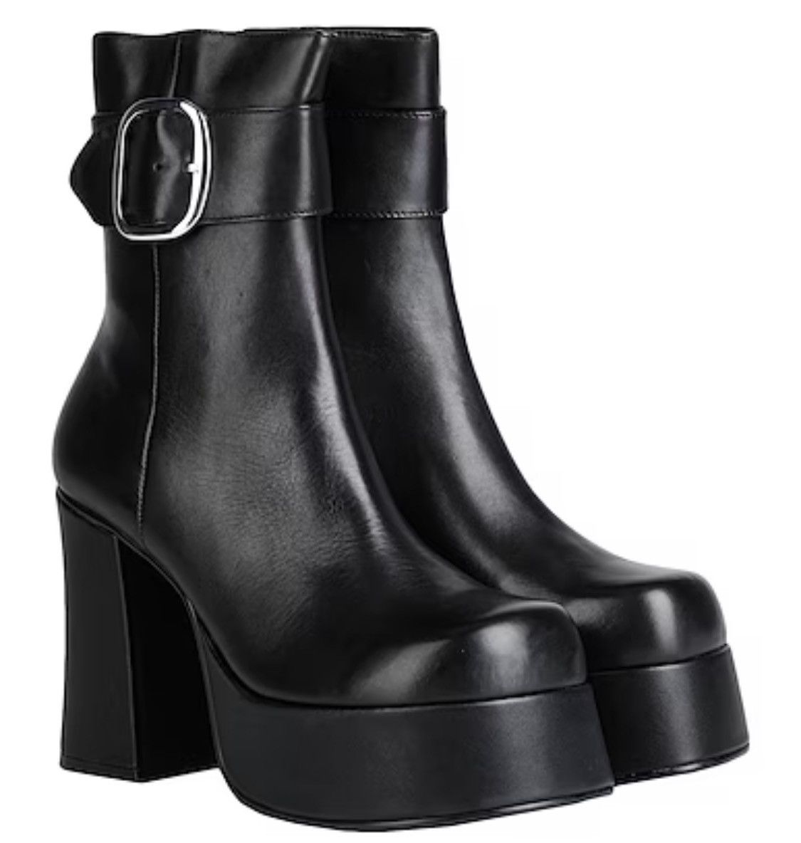 Steve Madden STEVE MADDEN |NO BOX| Siren Platform Leather Boots SCRATCHES Size US 8 / IT 38 - 13 Thumbnail