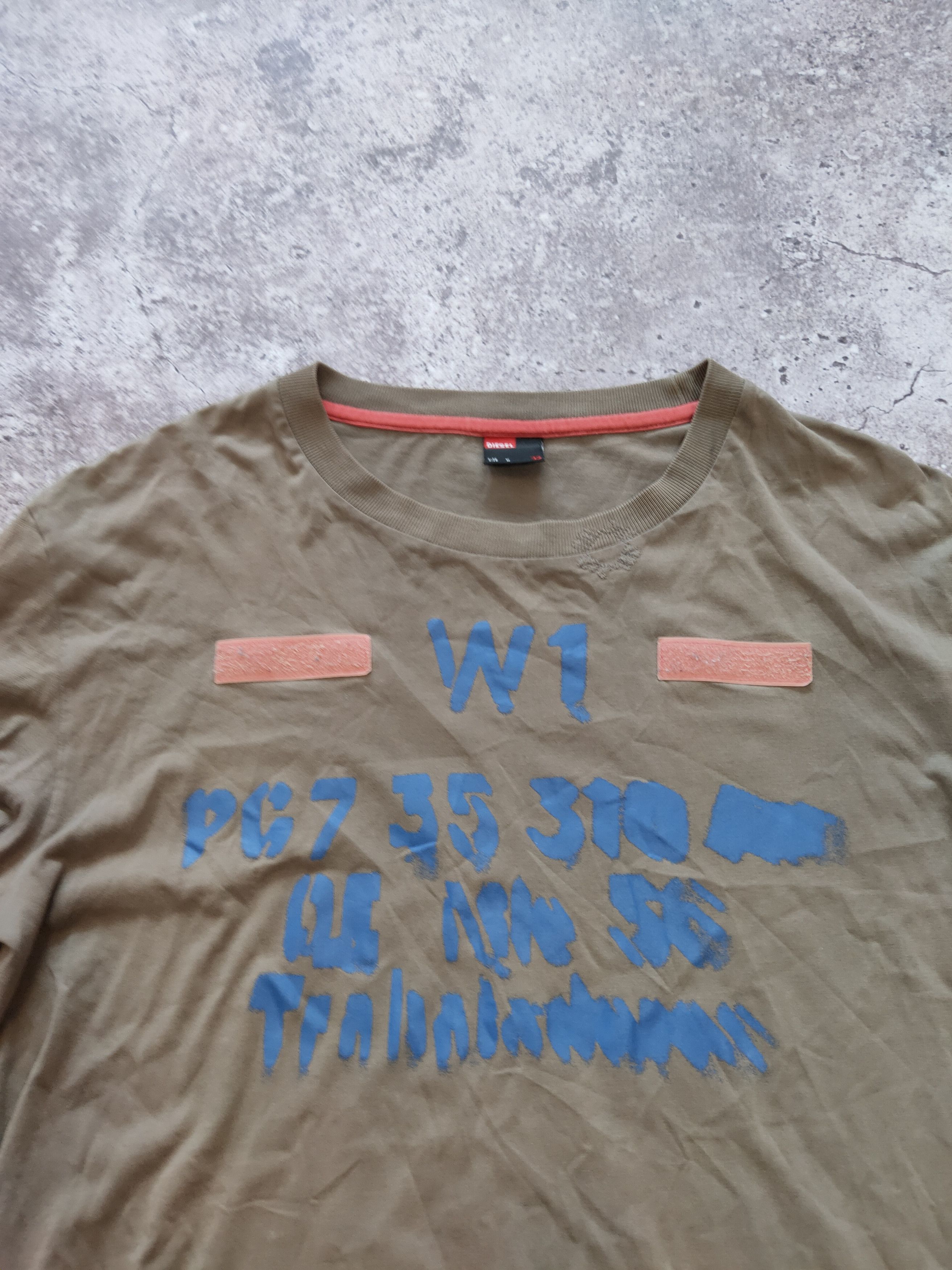 Diesel × Japanese Brand × Vintage Y2K Vintage Diesel Long Sleeve Tee Archive Hype Size US M / EU 48-50 / 2 - 2 Thumbnail
