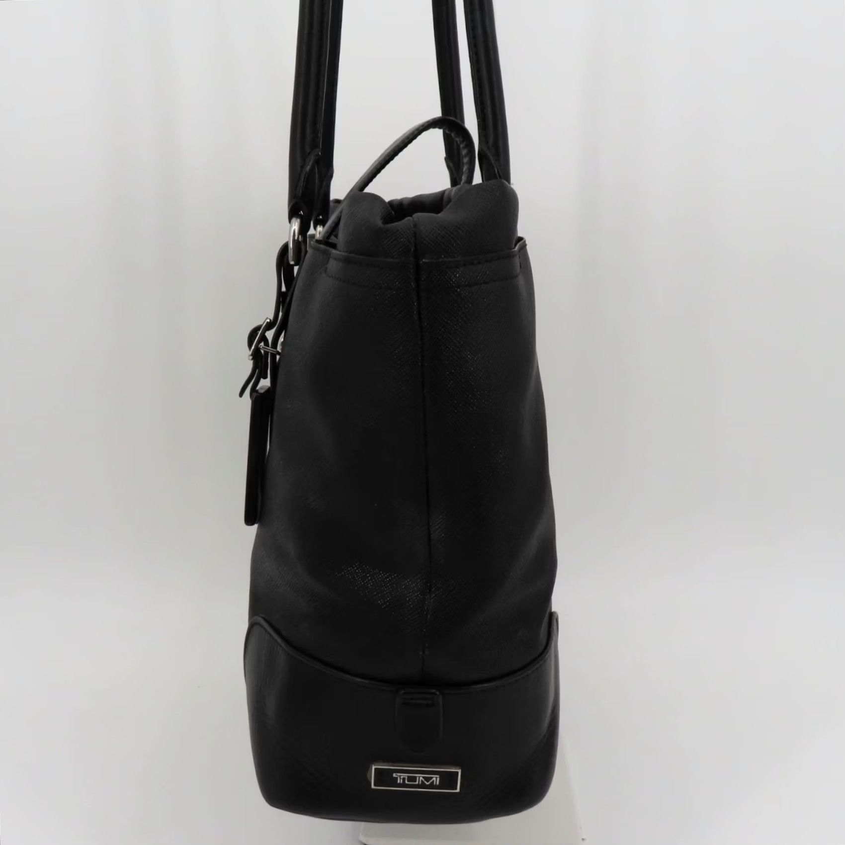 Tumi Tumi Villa Turin Tote Handbag Purse Bag Black Canvas Work Travel Commute Laptop Bag 73105D2 Size ONE SIZE - 6 Thumbnail