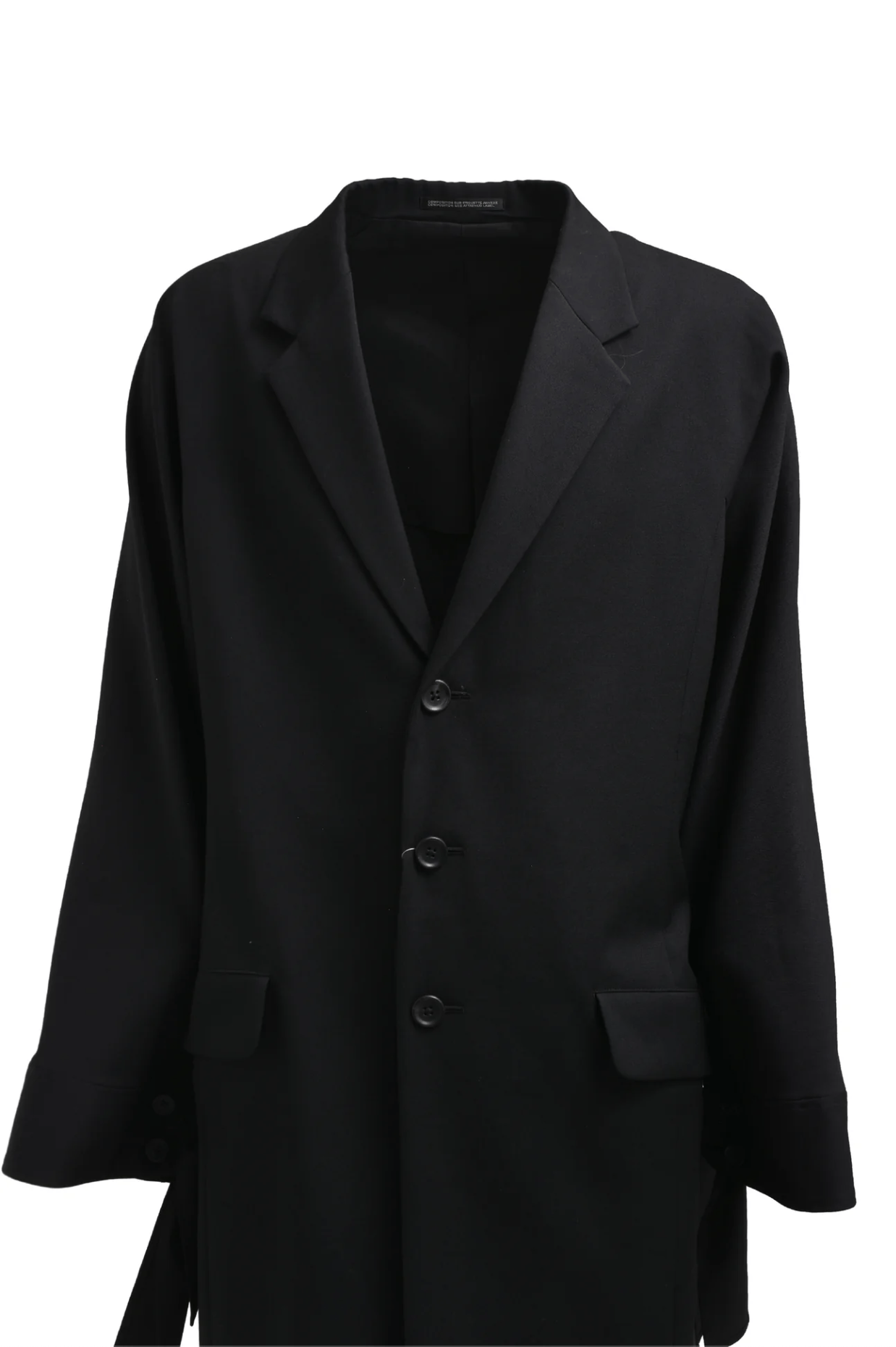Yohji Yamamoto Yohji Yamamoto Pour Homme - TIED SLEEVE CUFF LONG JACKET Size US M / EU 48-50 / 2 - 12 Thumbnail