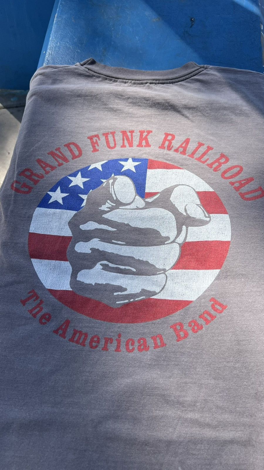 Band Tees Vintage 90s Grand Funk Railroad Crazy Sun Faded Shirt Size US L / EU 52-54 / 3 - 4 Thumbnail