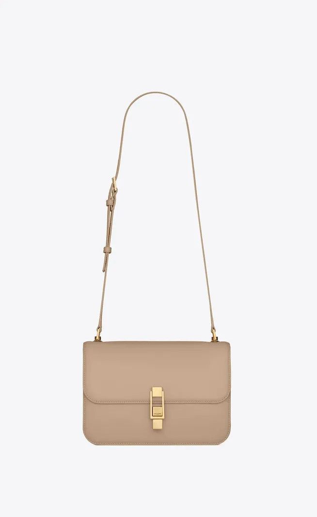 Saint Laurent Paris o1s1wg111024 Size : OS /Le Carre Satchel Leather Bag Beige Size ONE SIZE - 1 Thumbnail