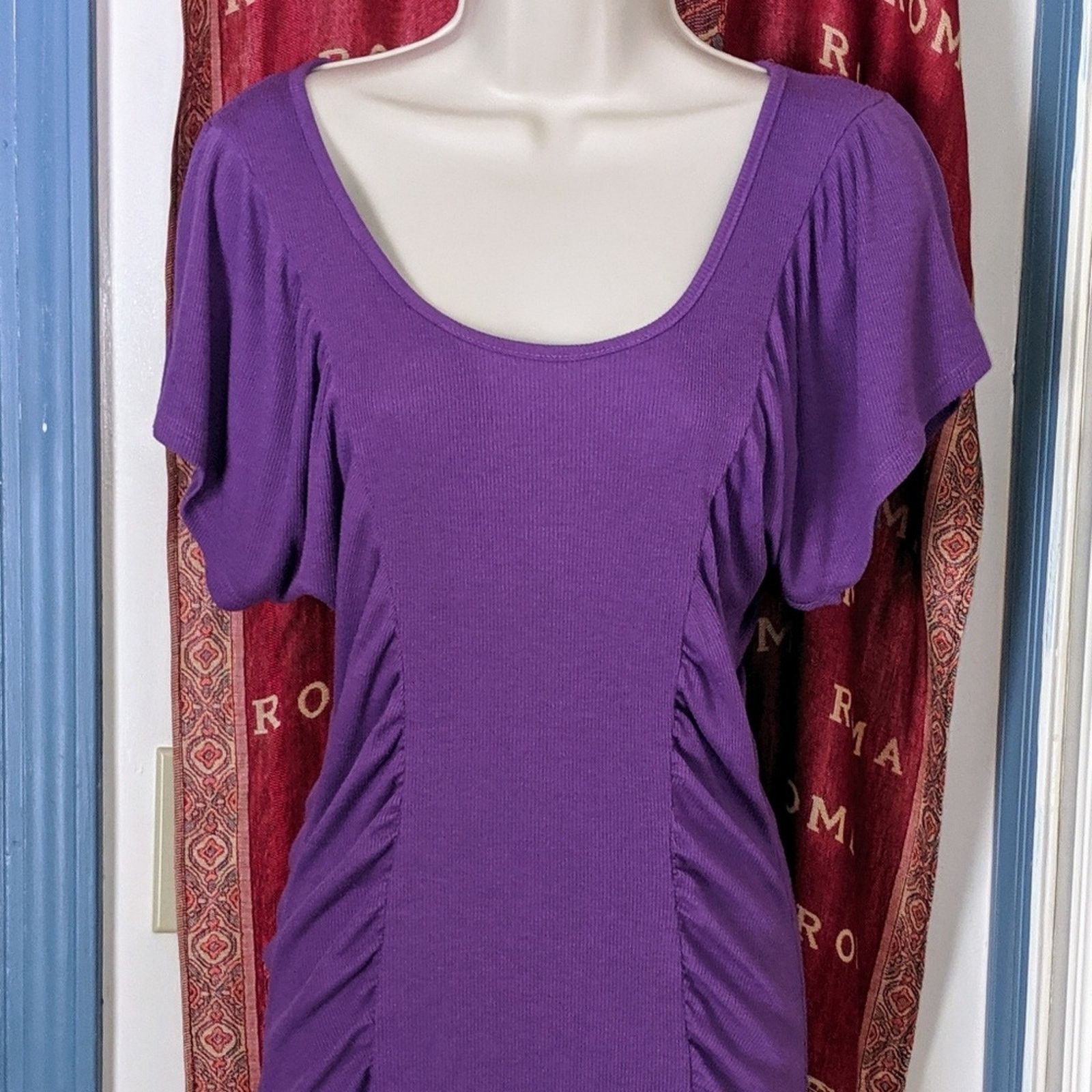 rue21 Rue 21 Pleated, Stretchy Blouse Size XL / US 12-14 / IT 48-50 - 1 Thumbnail