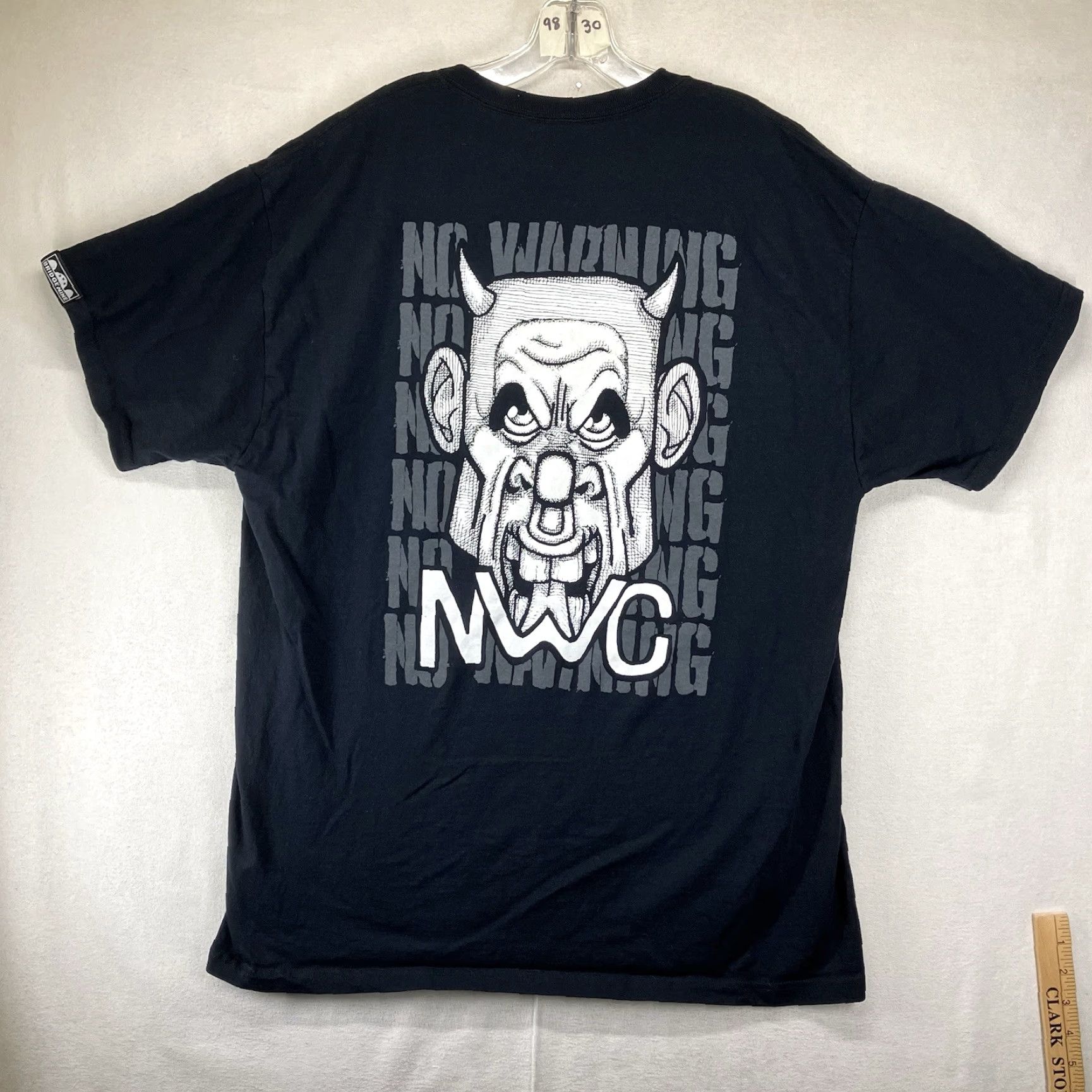 Vintage VINTAGE No Warning NWC Bridge Nine Records T-Shirt XL Black Crew Neck Short Sleeve Regular Fit Limited Edition 116 of 150 Size US XL / EU 56 / 4 - 2 Thumbnail