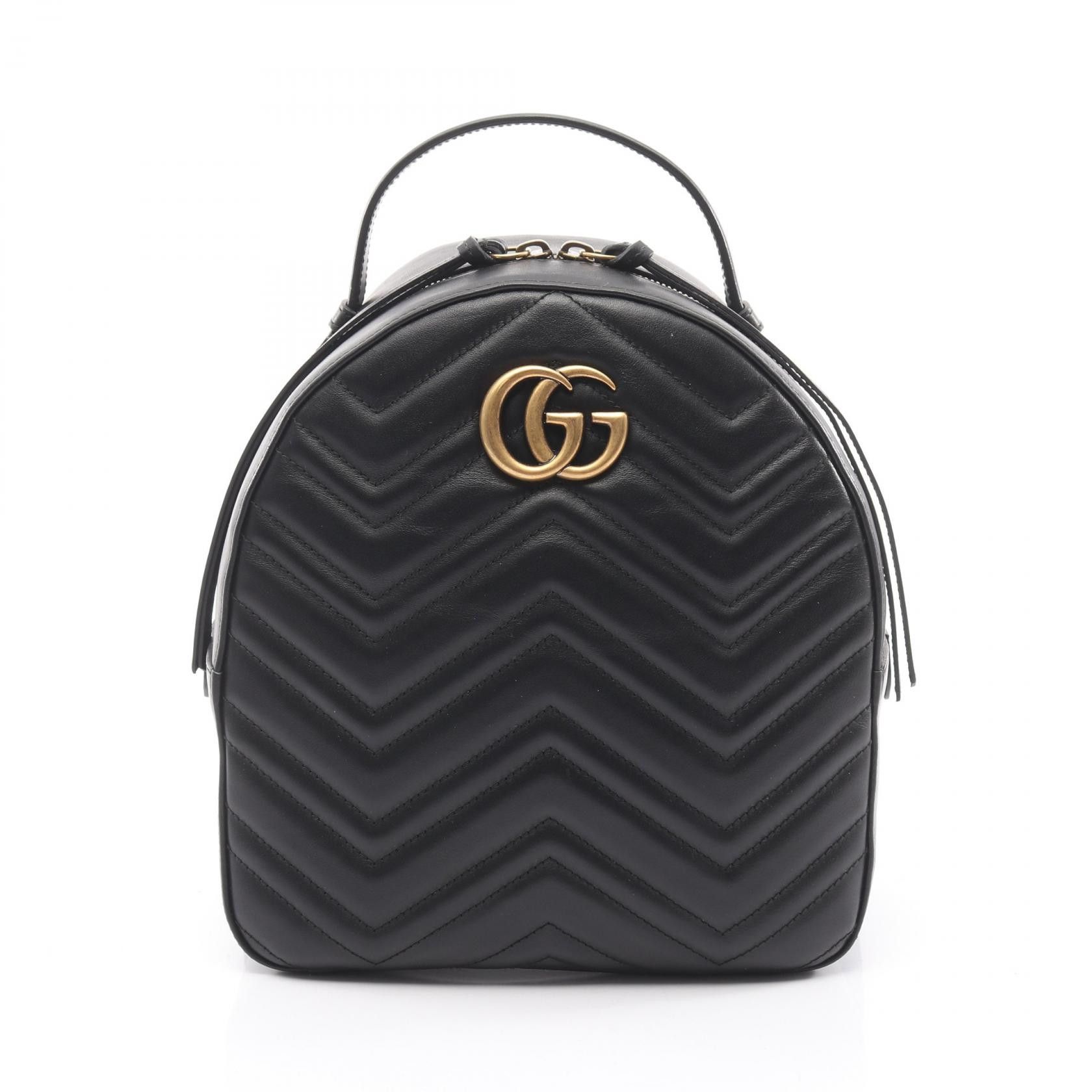 Gucci Gucci Gucci GG Marmont Leather Backpack Leather Backpack 476671 DUTY FREE for USA Size ONE SIZE - 1 Thumbnail