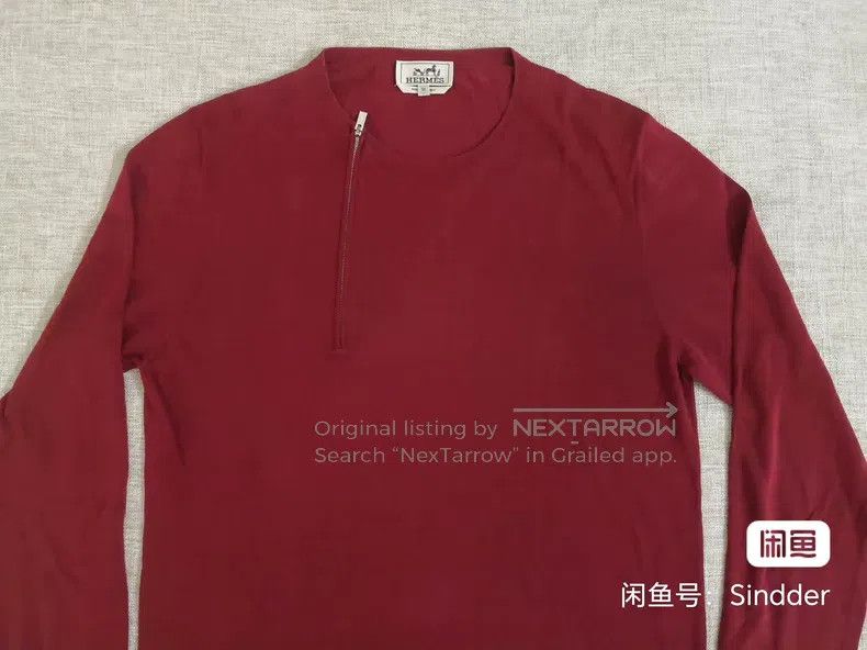Hermes Hermes Red knitted sweater Size US M / EU 48-50 / 2 - 3 Thumbnail