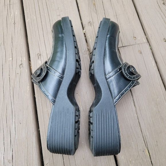 Other Vintage 90s y2k Bratz Black Faux Vegan Leather Chunky Heel P Size US 9 / IT 39 - 2 Thumbnail