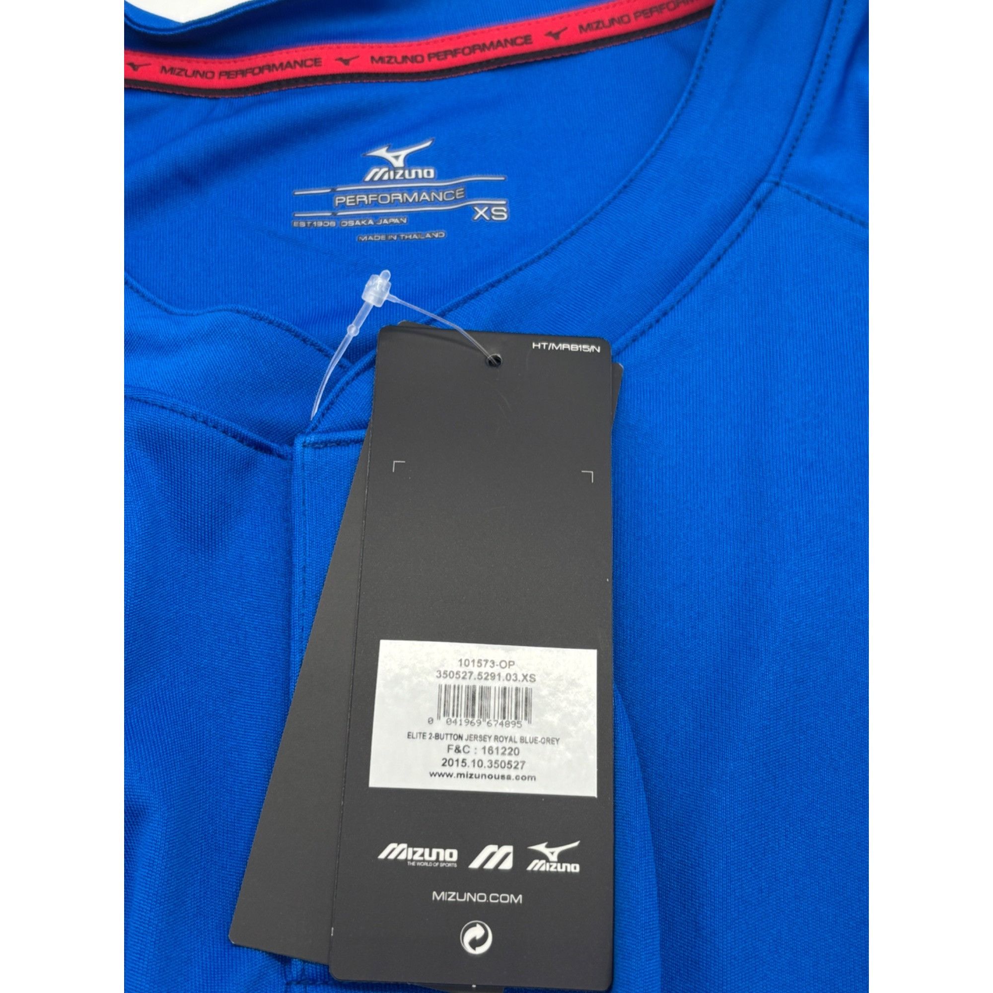 Mizuno Mizuno Men’s Elite 2-Button Baseball Jersey 350527, Royal B Size US XS / EU 42 / 0 - 6 Thumbnail