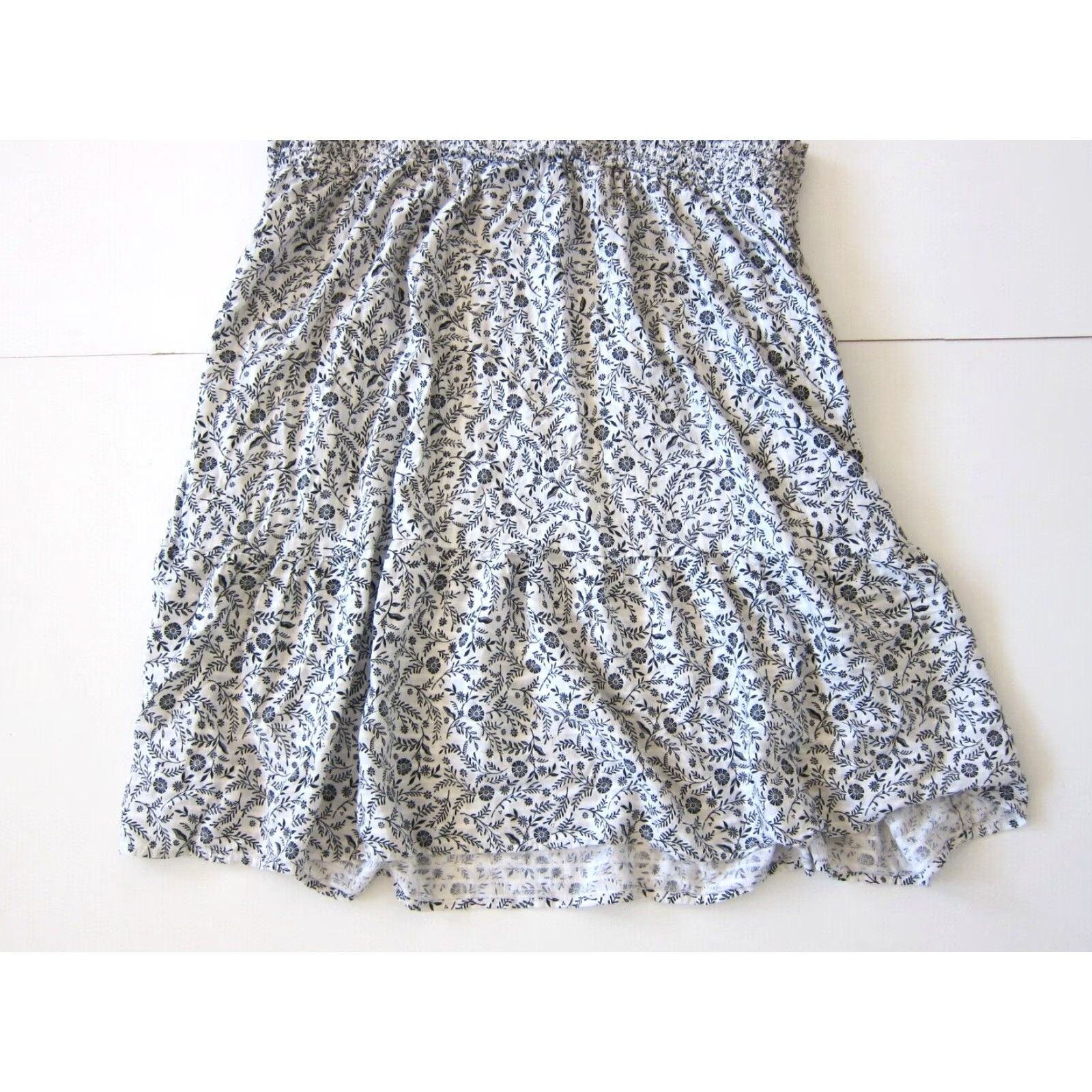 Old Navy VINTAGE Old Navy 100% Rayon Black White Pocket Floral Tunic Tank Slip Sun Dress Women XL Size XL / US 12-14 / IT 48-50 - 4 Thumbnail