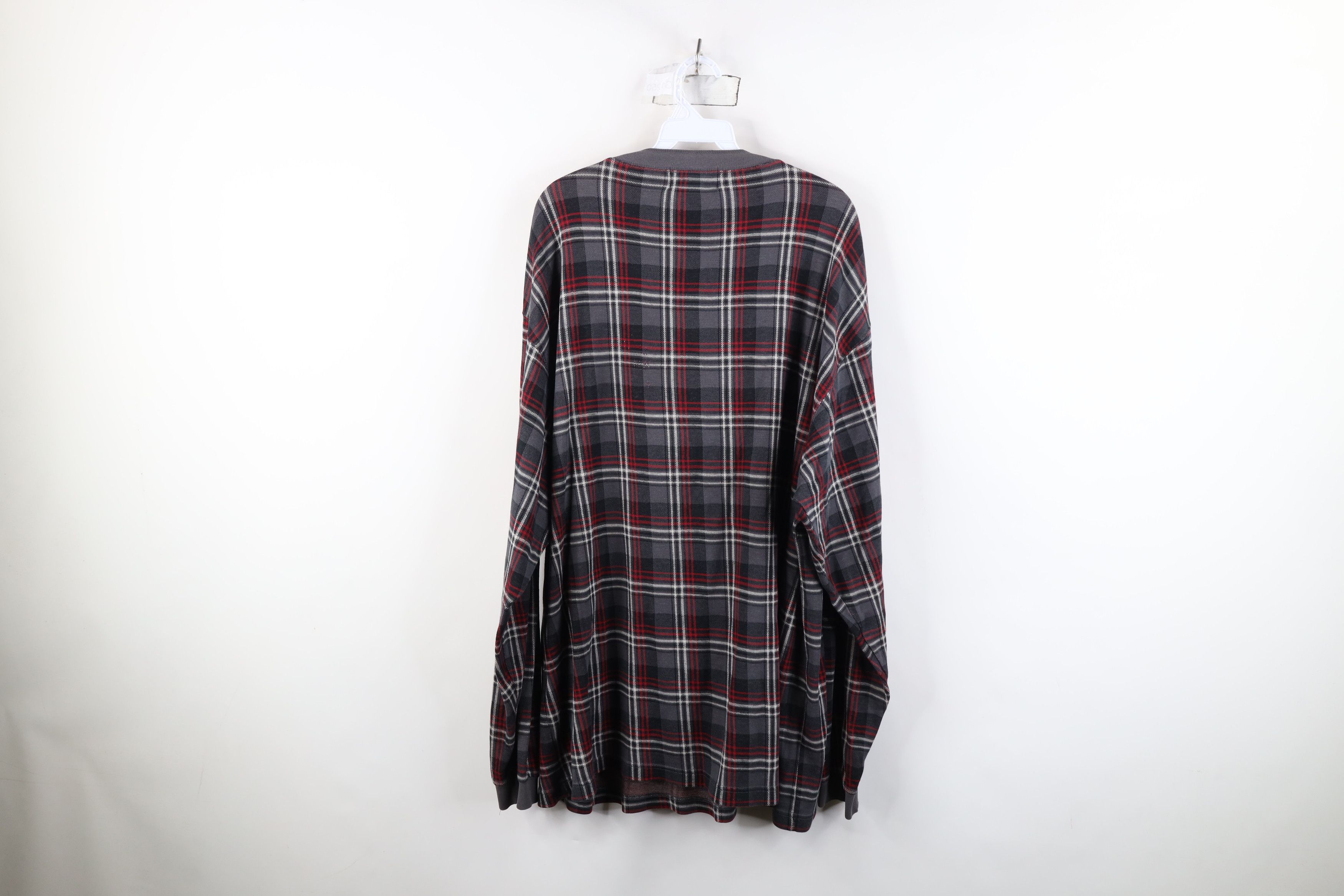 Eddie Bauer Vintage 90s Eddie Bauer Long Sleeve Henley T-Shirt Plaid Size US L / EU 52-54 / 3 - 10 Thumbnail
