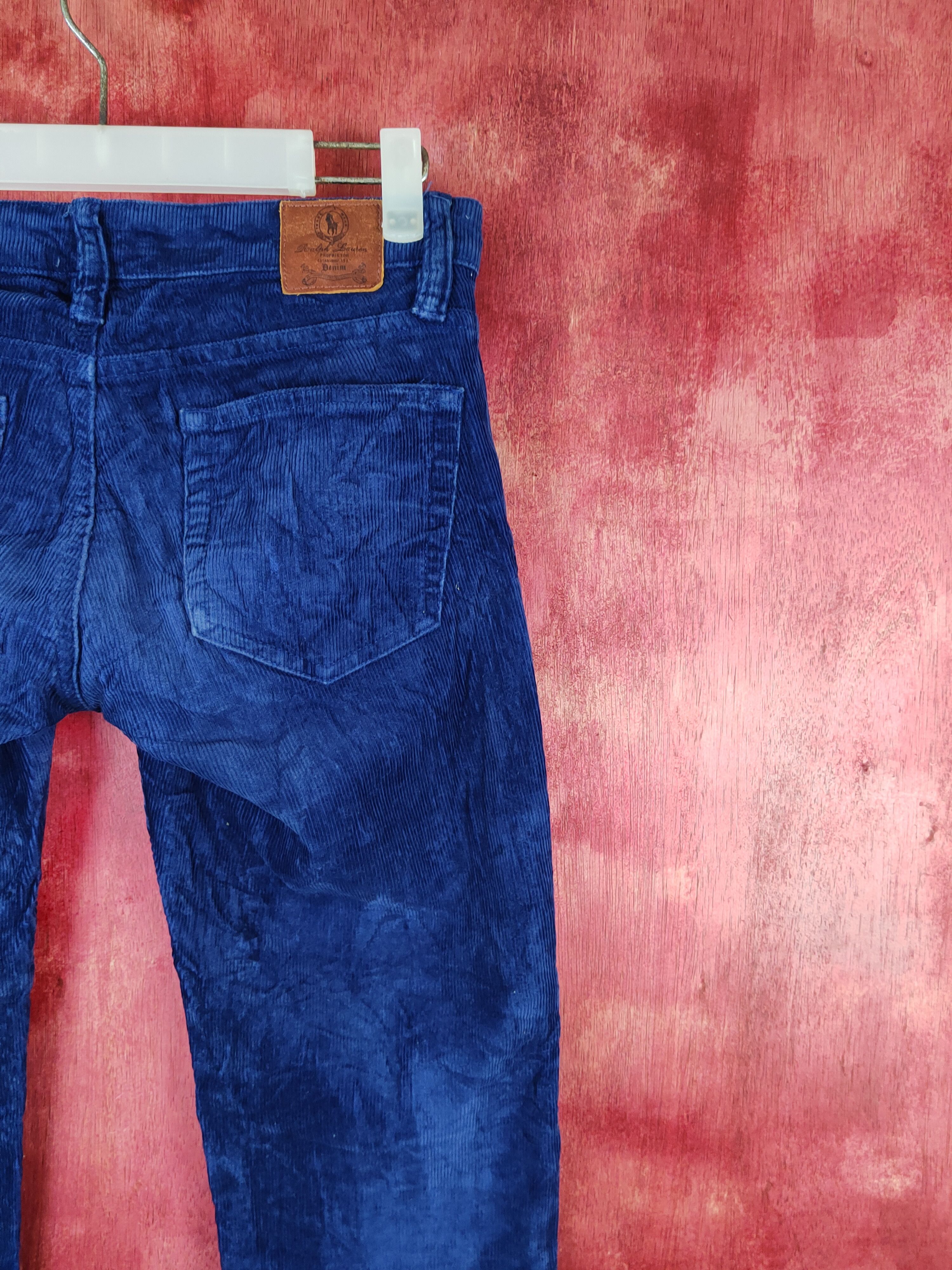 Japanese Brand Ralph Lauren Sport Blue streetwear Corduroy Pants #S1794 Size 25" / US 0 / IT 36 - 11 Thumbnail
