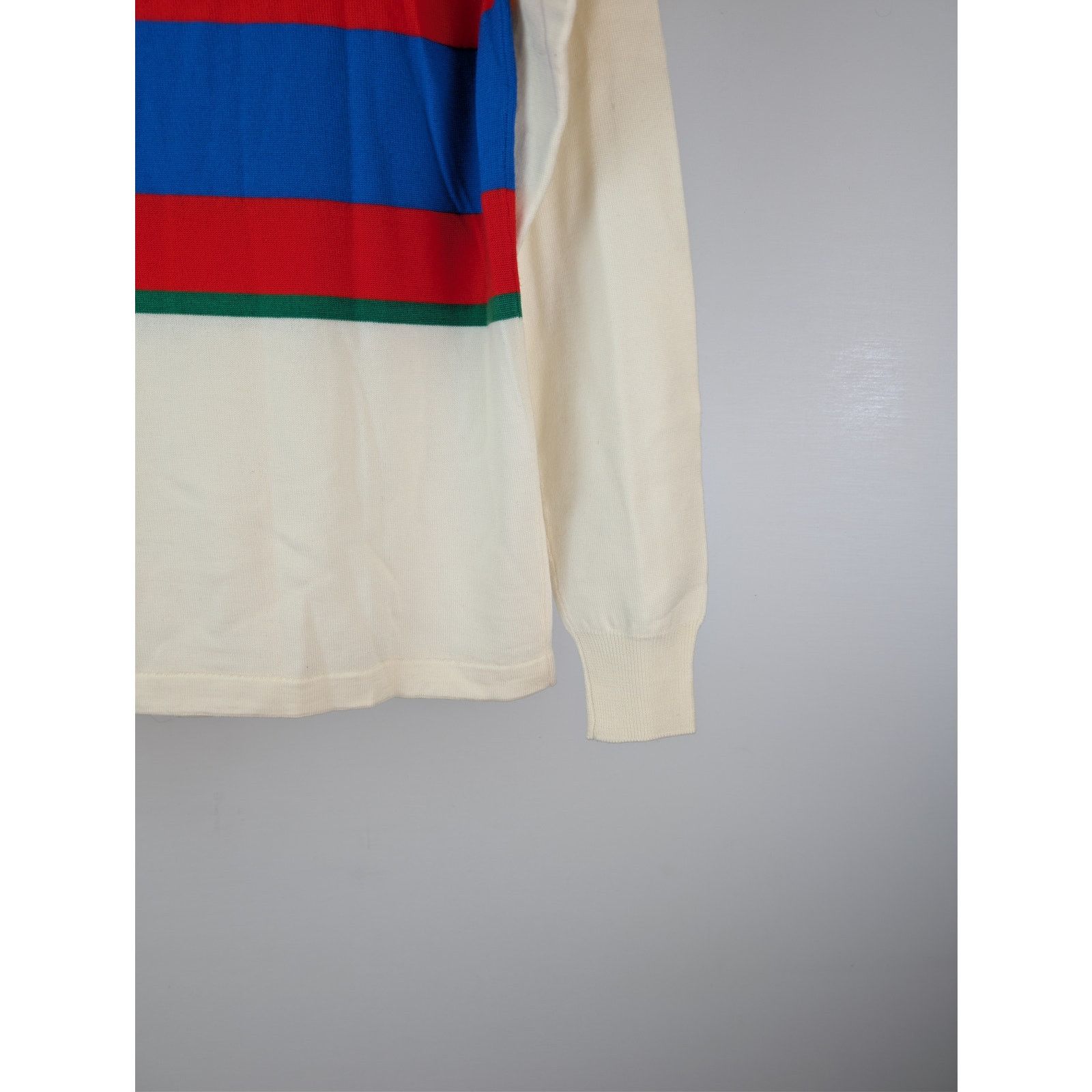 Drake's o1rshd1 CC20 stripe extrafine merino wool rugby polo sweater Size US S / EU 44-46 / 1 - 13 Thumbnail