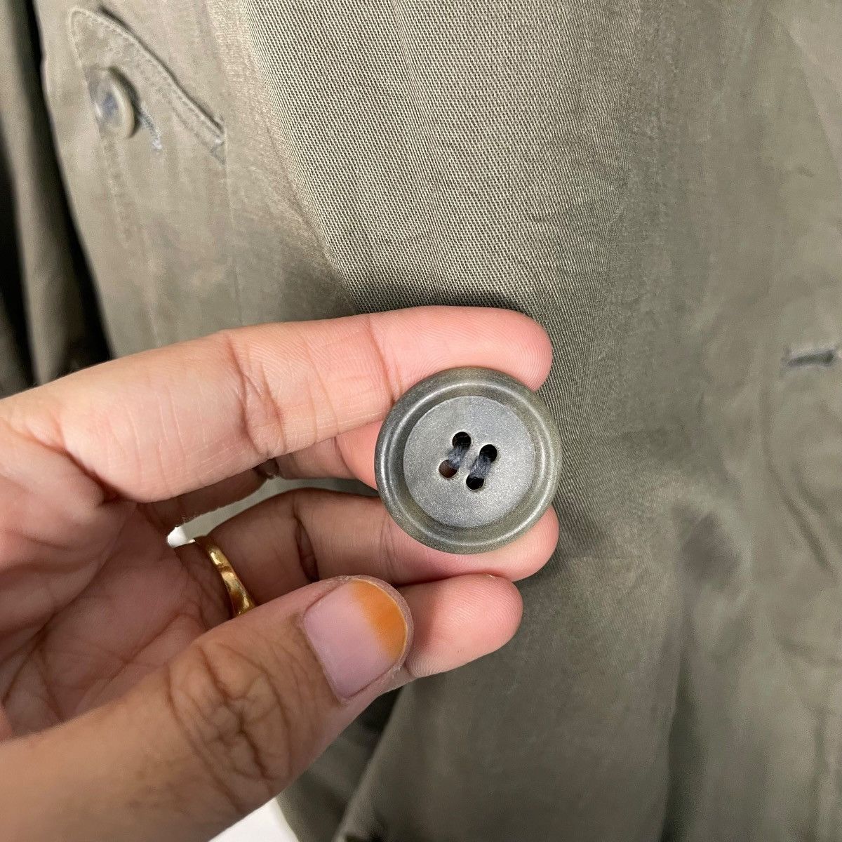 Lanvin Lanvin Double Breasted Khakis Trenchcoat Size US M / EU 48-50 / 2 - 15 Thumbnail