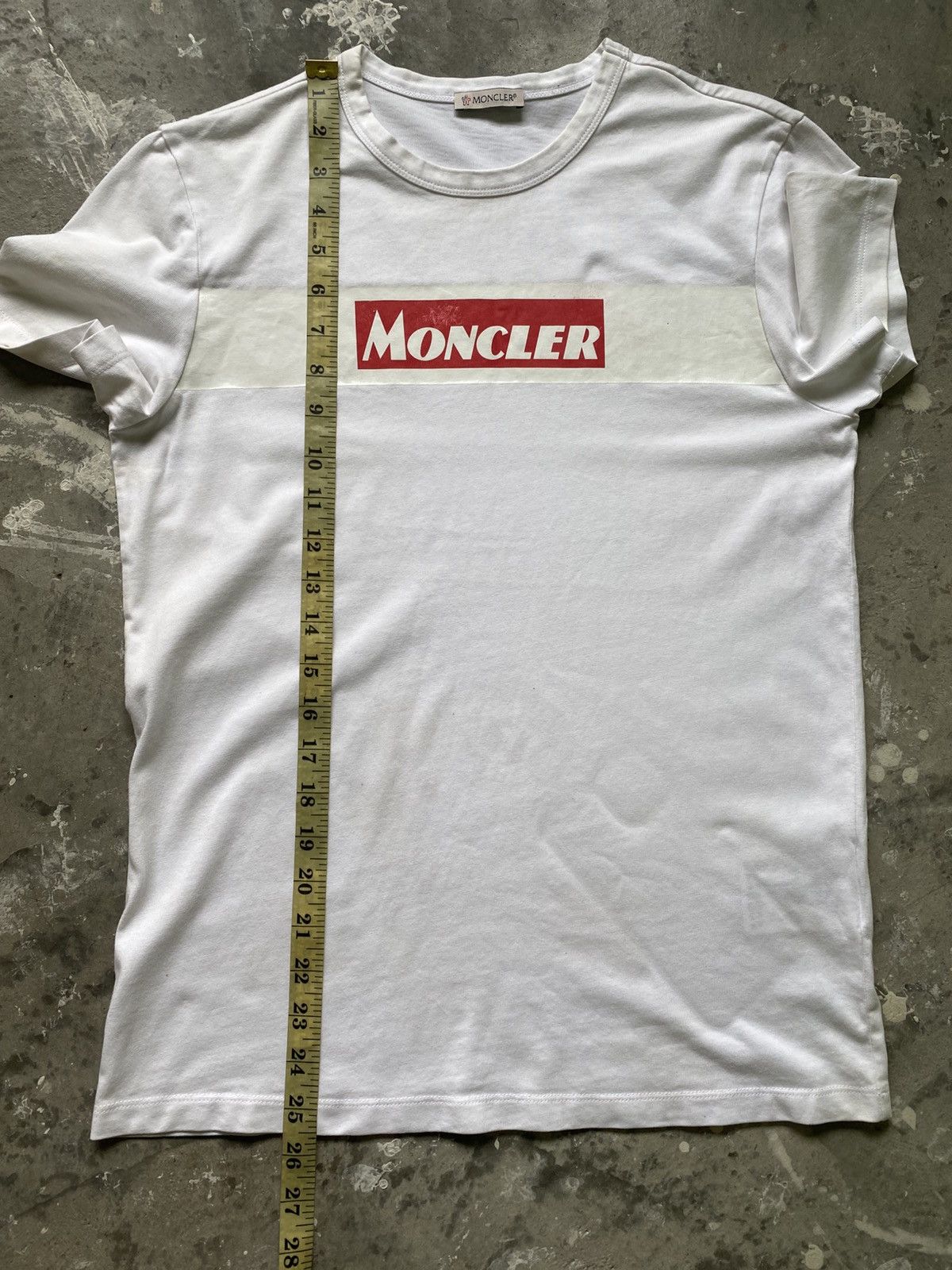Moncler Moncler Box Logo White T-Shirt Size US S / EU 44-46 / 1 - 15 Thumbnail