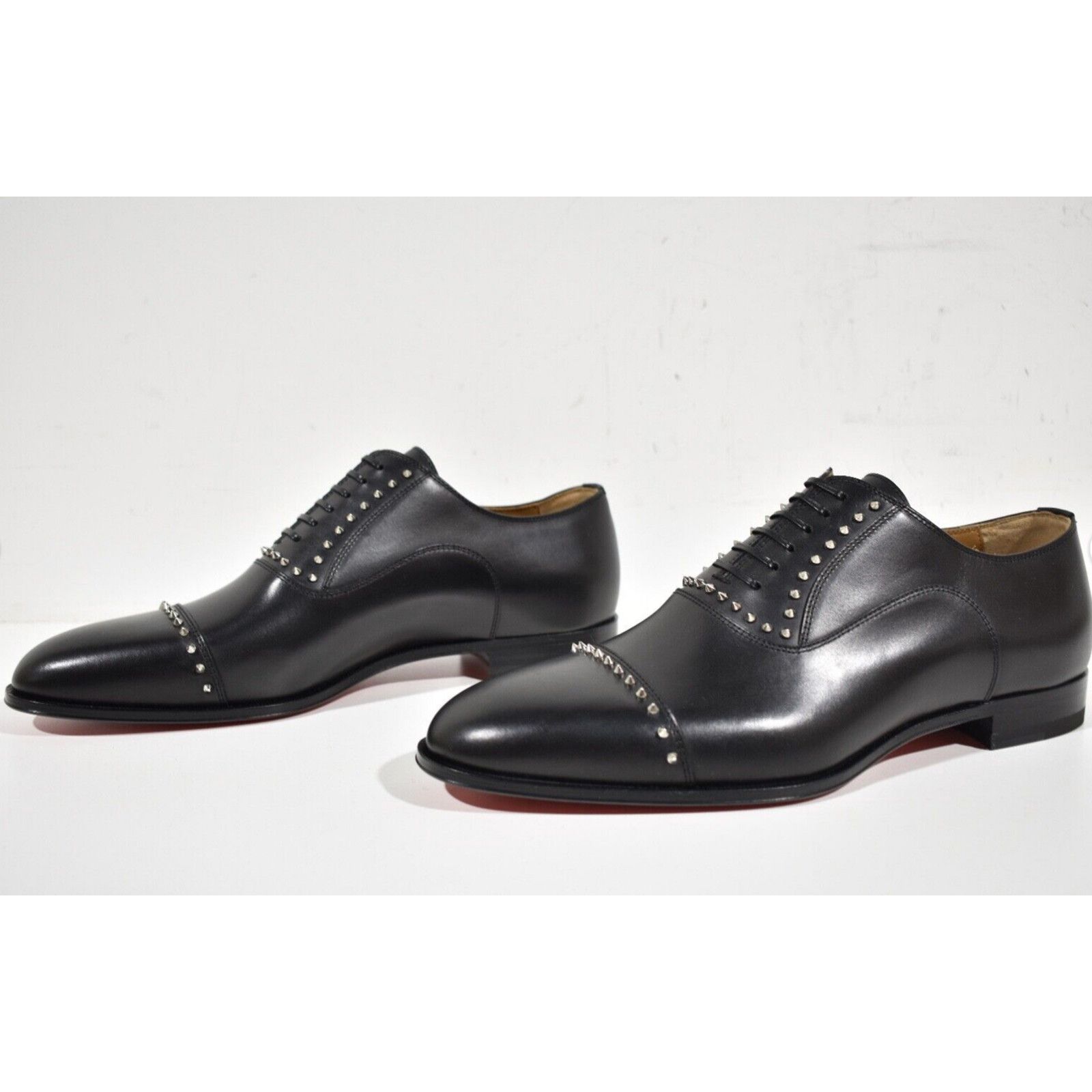 Christian Louboutin Christian Louboutin Leather Spike Oxford Dress Loafer 40 7 Size US 7 / EU 40 - 10 Thumbnail