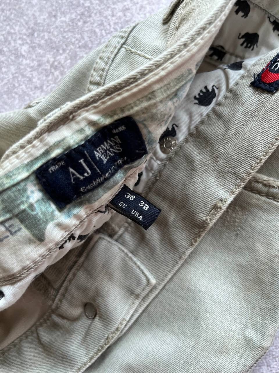 Emporio Armani Vintage Emporio Armani Jungle Circle Jeans Baggy 38 Size US 38 / EU 54 - 6 Thumbnail