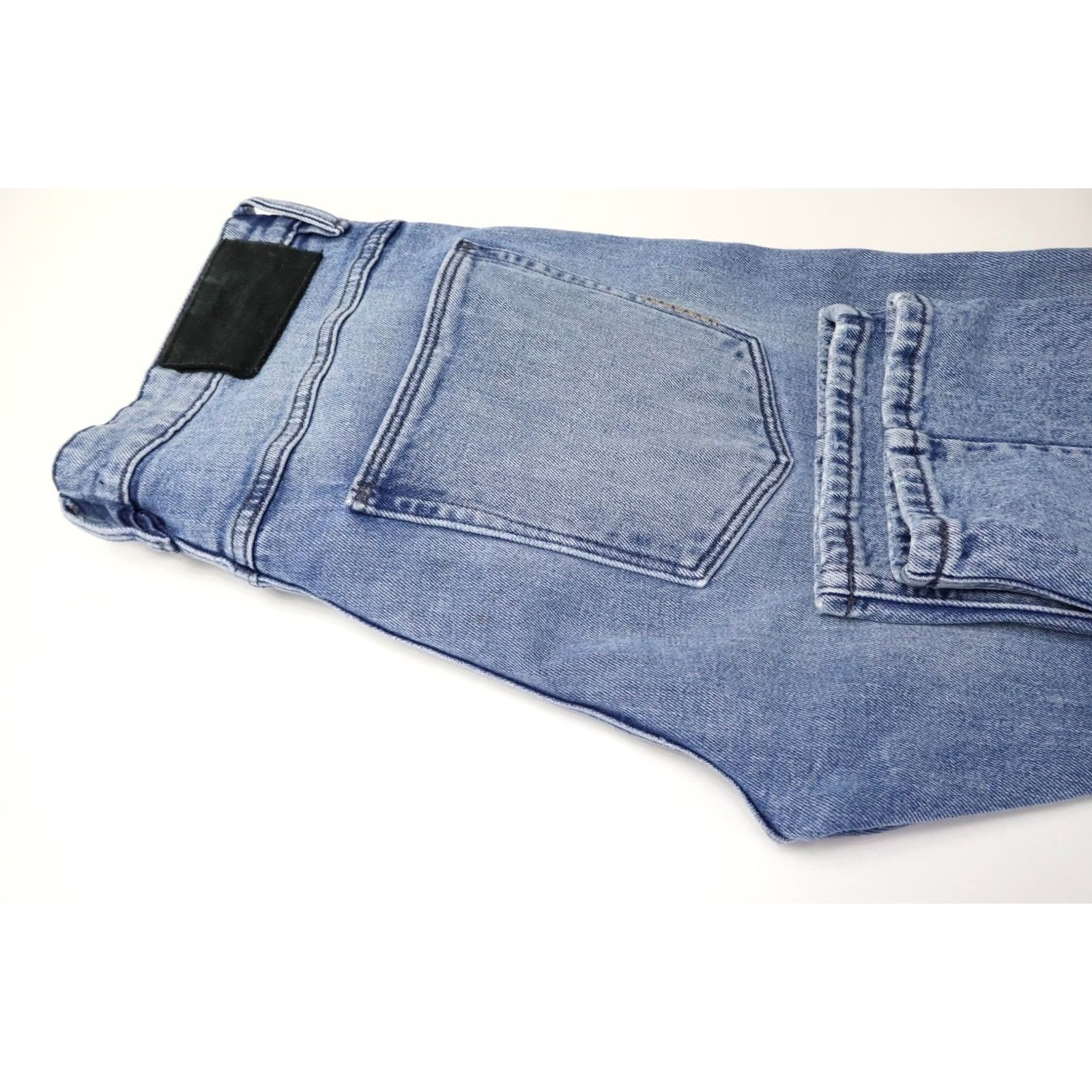 Vintage NEUW Lou Slim Jeans Men's W32/L32 Faded Whiskers Button Fly Stretch Blue Jeans Slim Men W32 L32 Size US 32 / EU 48 - 7 Thumbnail