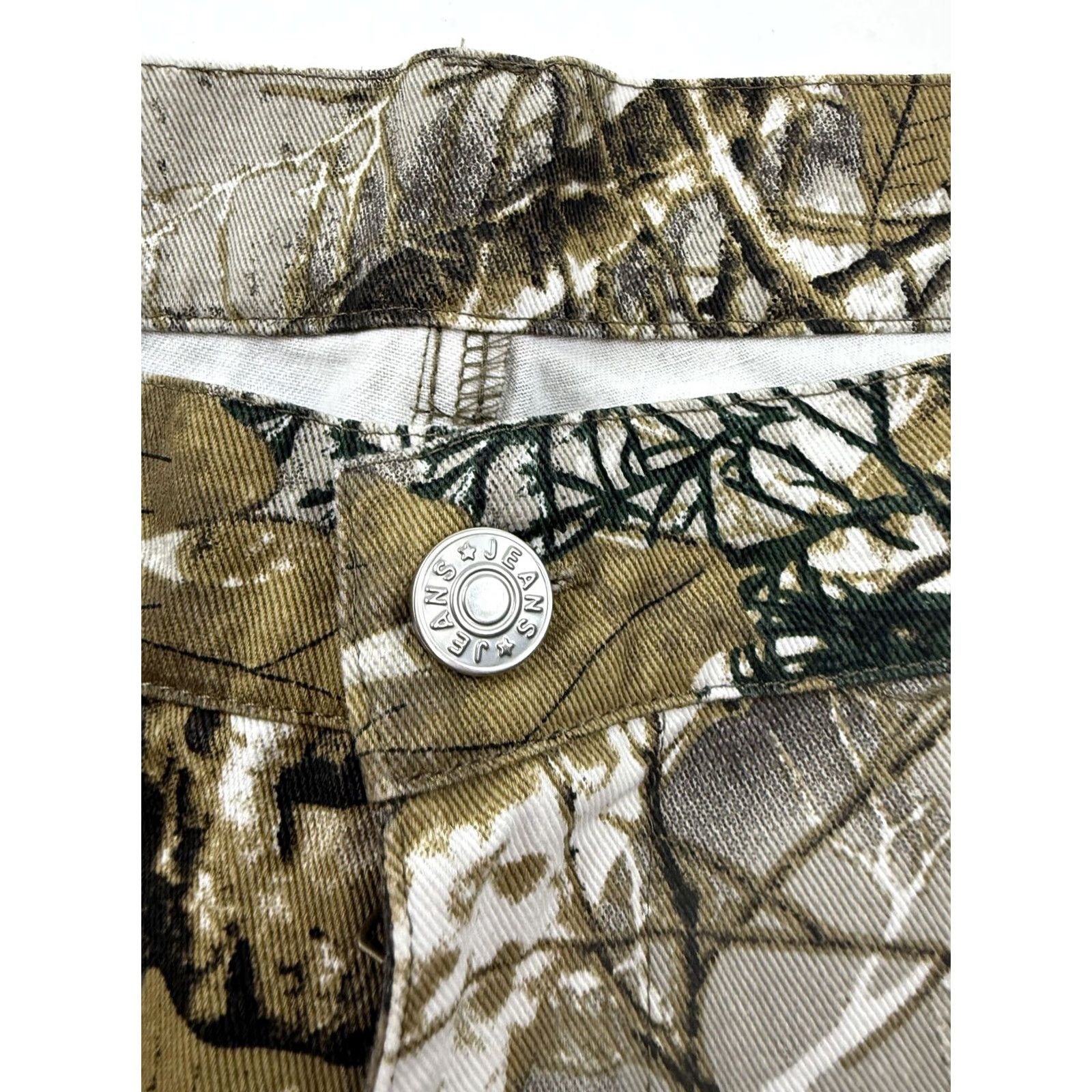 Vintage Camo Cargo Pants Mens Large Real Tree Elastic Waist Relaxed Fit Workwear Size US 33 - 4 Thumbnail