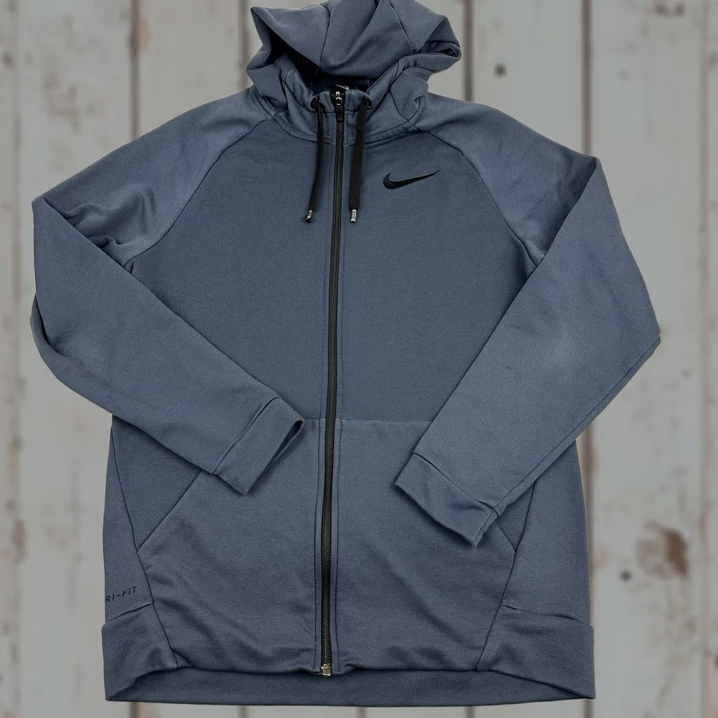 Nike Nike Jacket Men Medium Blue Solid Full Zip Hooded Pockets 860465-471 M Size US M / EU 48-50 / 2 - 1 Thumbnail