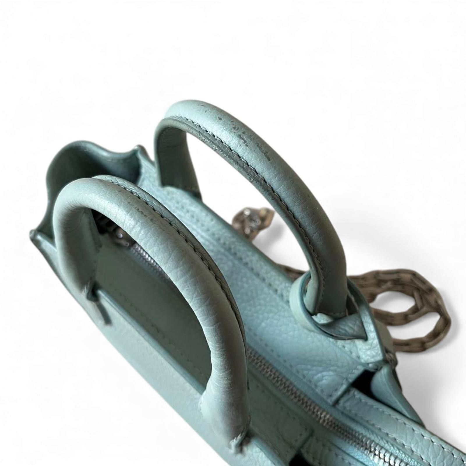Zadig & Voltaire Zadig & Voltaire - Light Blue Leather Mini Handbag with Padl Size ONE SIZE - 6 Thumbnail