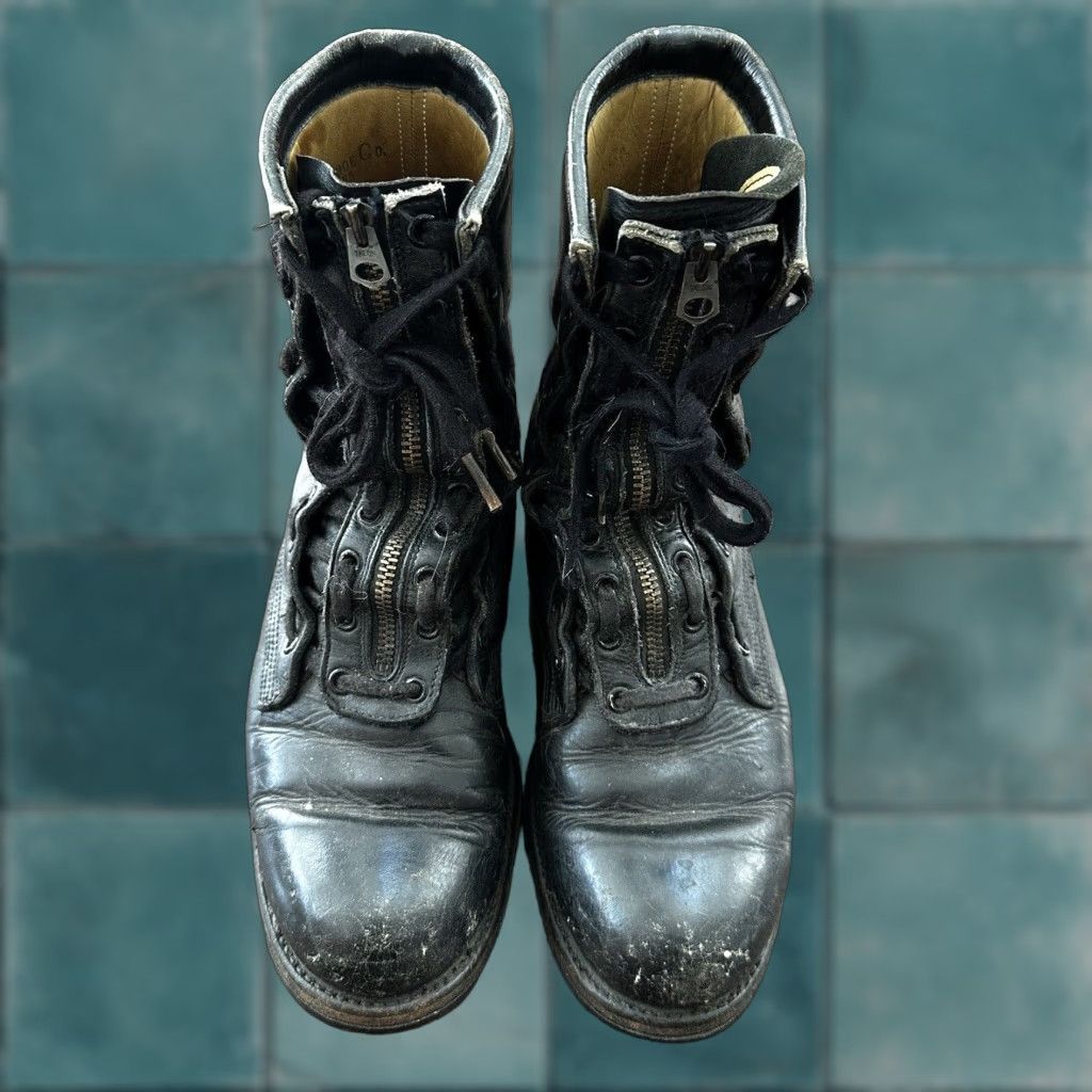 Vintage Chippewa Men's Combat Zip Boots Ankle Leather WWII