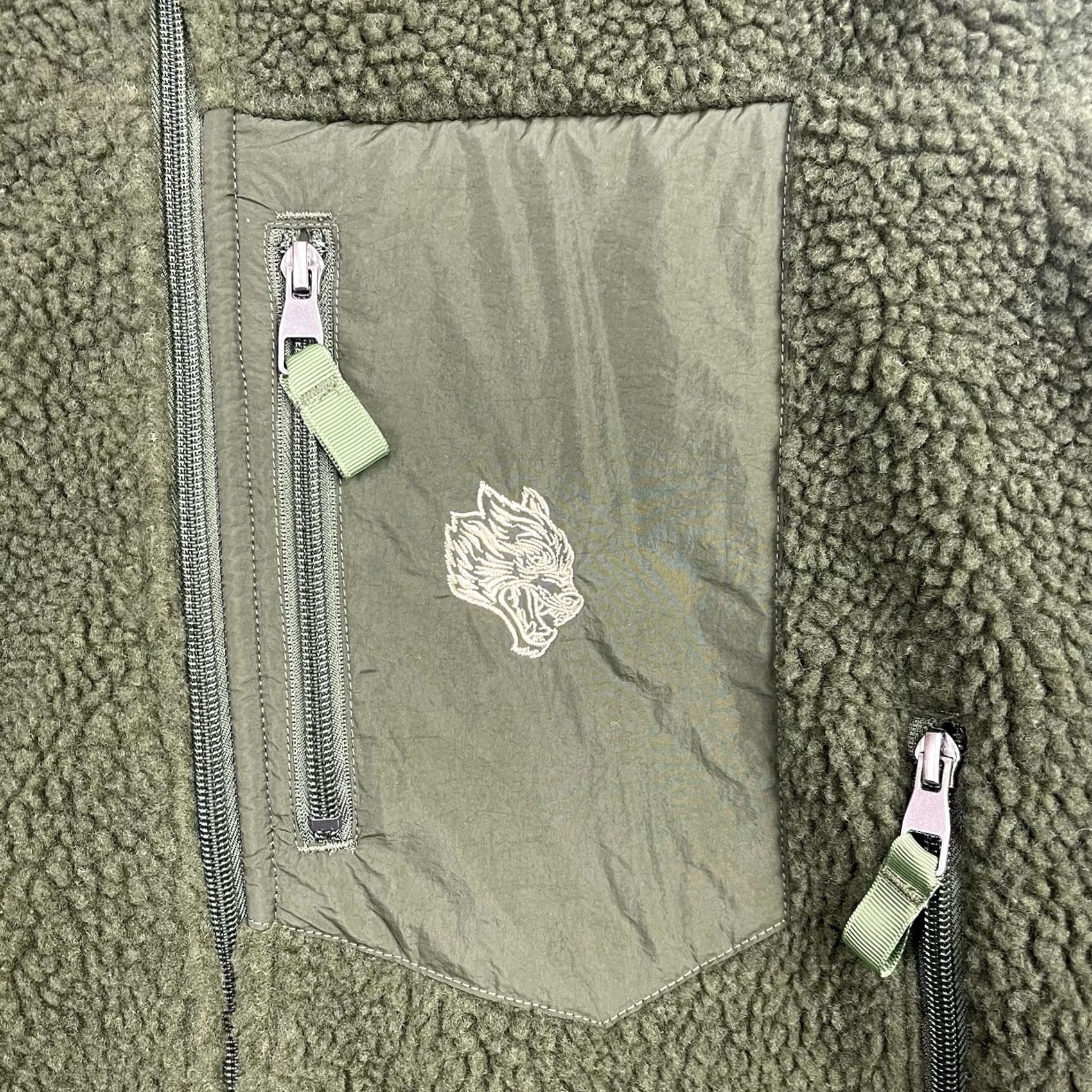 Darc Sport Darc Sport Jacket Womens Large Deep Pile Fleece Lone Pine Dark Sage Zip Up Size L / US 10 / IT 46 - 4 Thumbnail