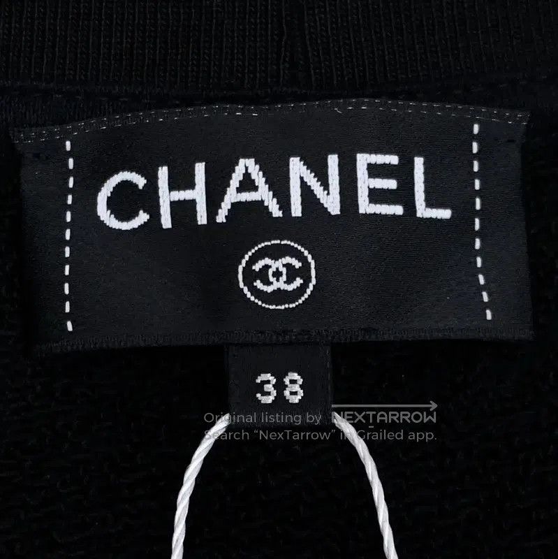 Chanel Chanel Black Cotton Women's Sweatshirt . Size S / US 4 / IT 40 - 5 Thumbnail