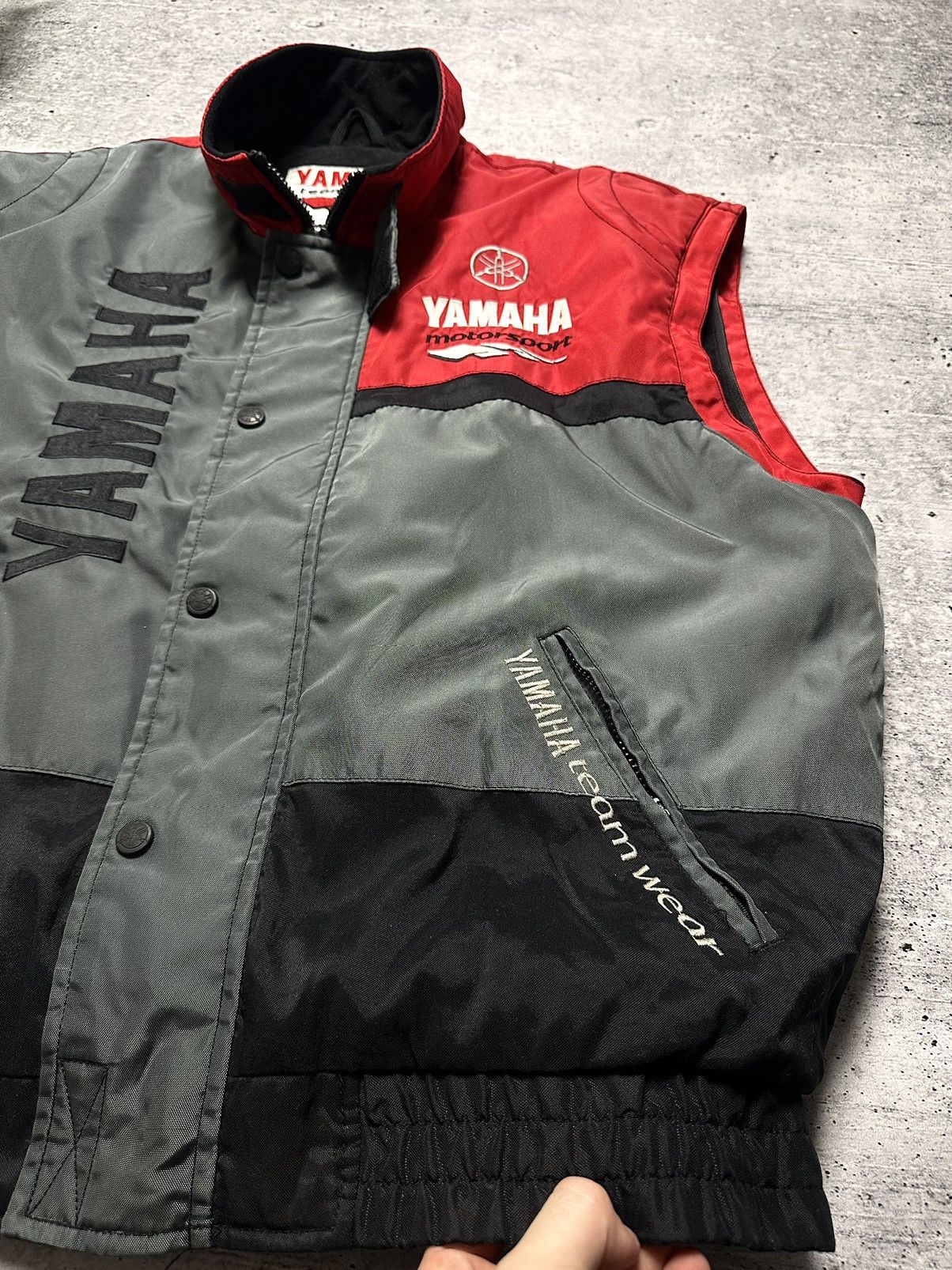 Yamaha Vintage 90s Yamaha R1 Racing MotoSport Moto Vest Size US XL / EU 56 / 4 - 6 Thumbnail