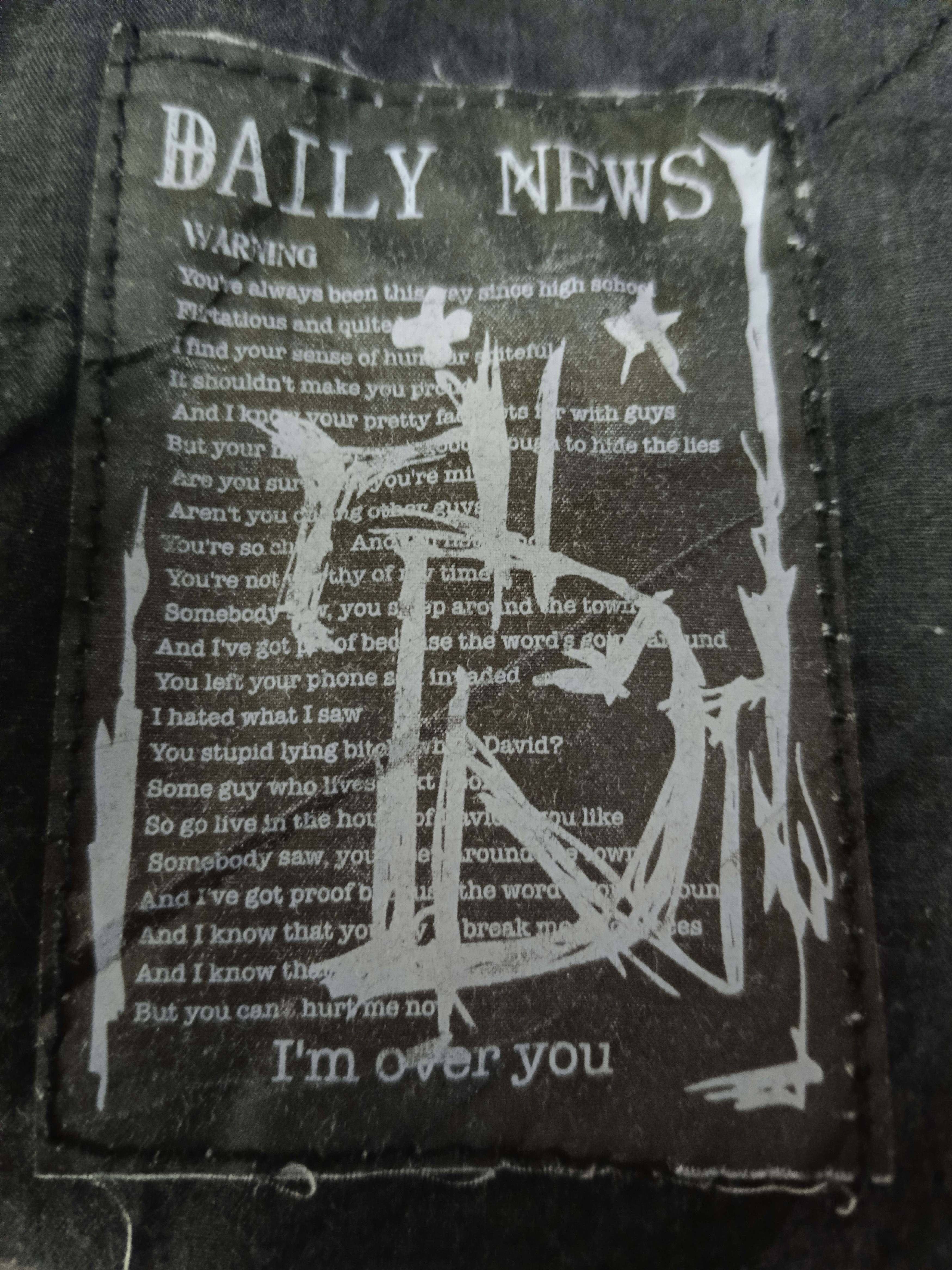 Japanese Brand FLARE SICK DAILY NEWS SKULL PATCHWORK DENIM PANTS Size US 29 - 6 Thumbnail